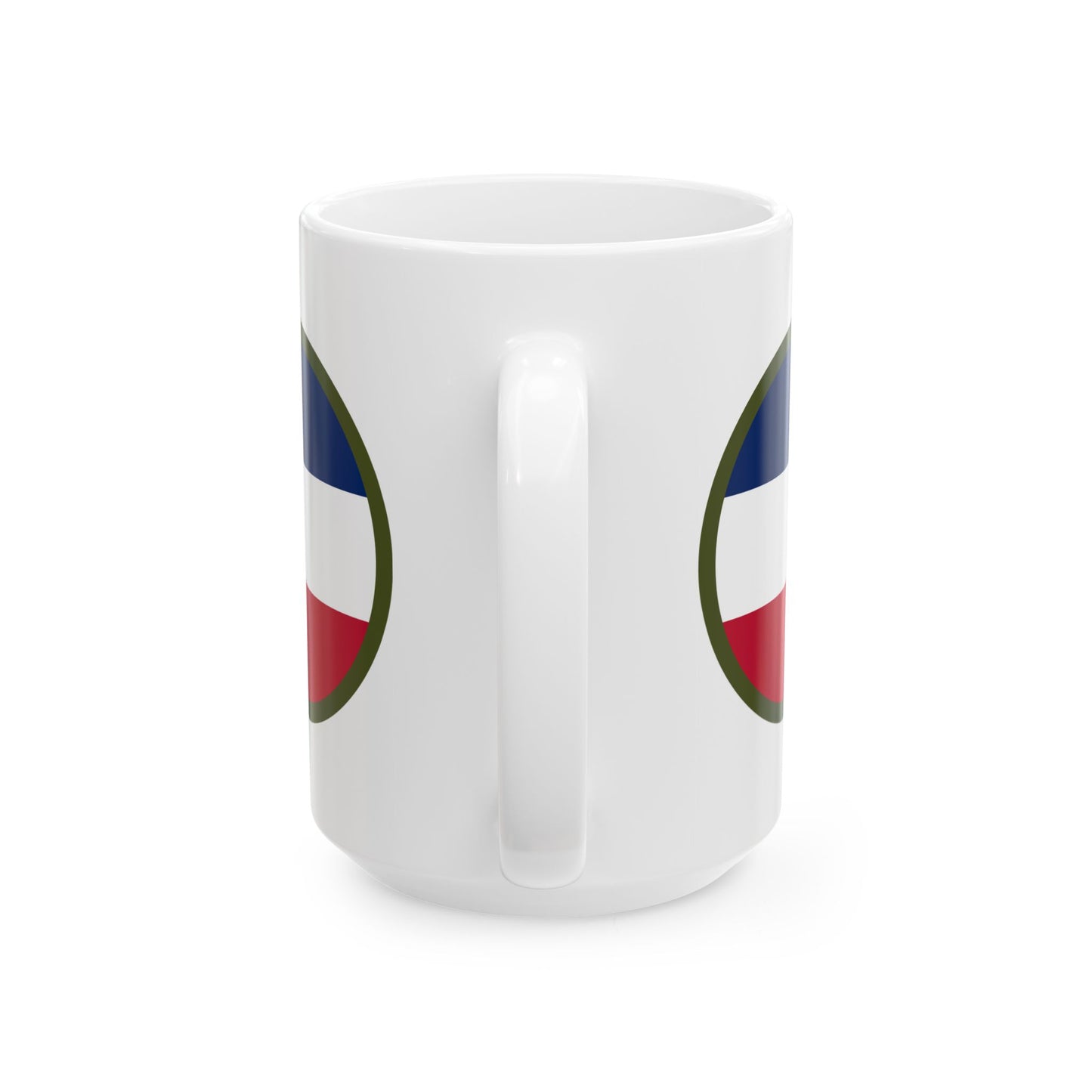 Army Forces Command (FORSCOM) Insignia Coffee Mug - Double Sided White Ceramic 15oz - by TheGlassyLass.com