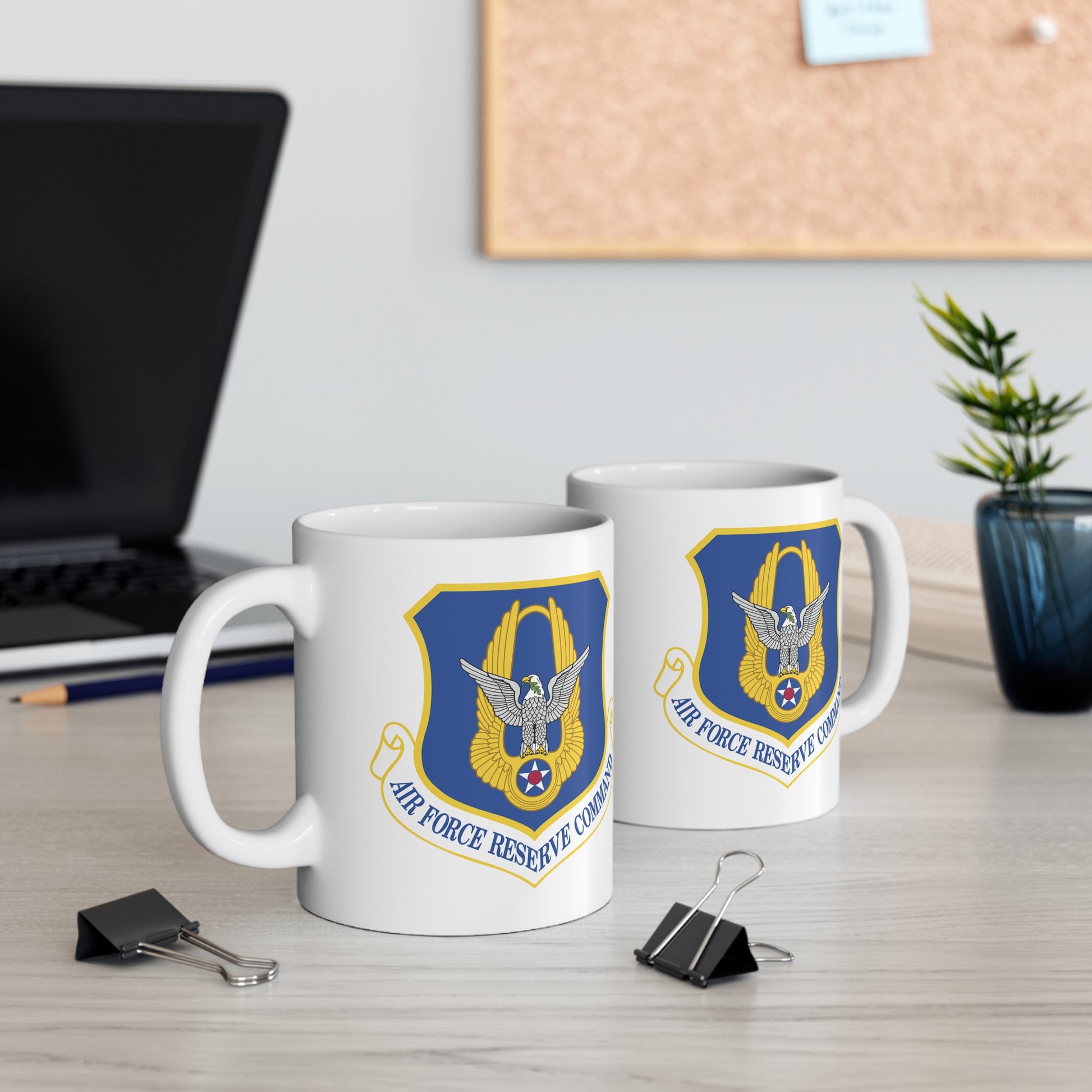 Air Force Reserve Command - Double Sided White Ceramic Coffee Mug 11oz by TheGlassyLass.com