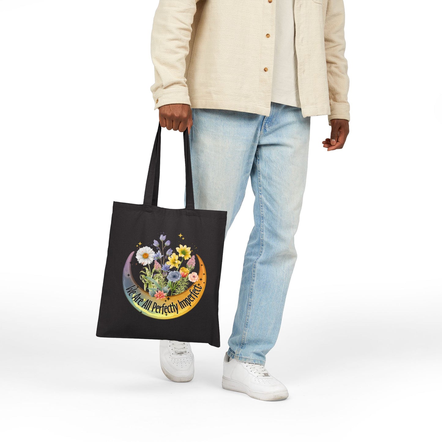 Perfectly Imperfect Tote Bag - Heavyweight 100% Cotton Canvas by TheGlassyLass.com