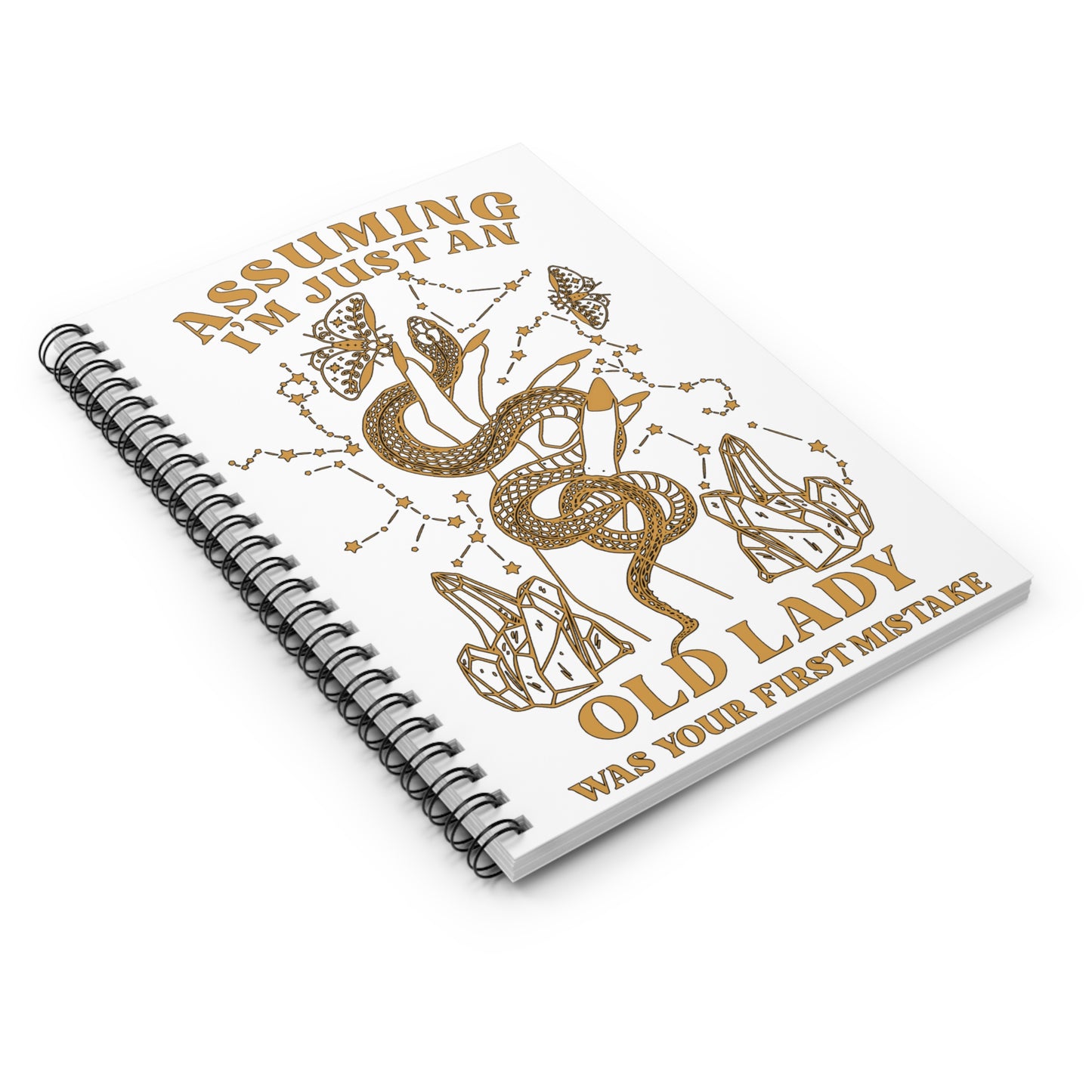 Old Lady: Spiral Notebook - Log Books - Journals - Diaries - and More Custom Printed by TheGlassyLass