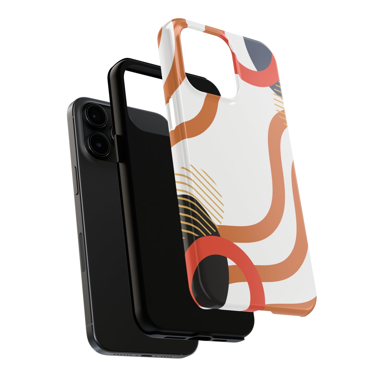 Abstract Swirls Custom Printed iPhone case by TheGlassyLass.com