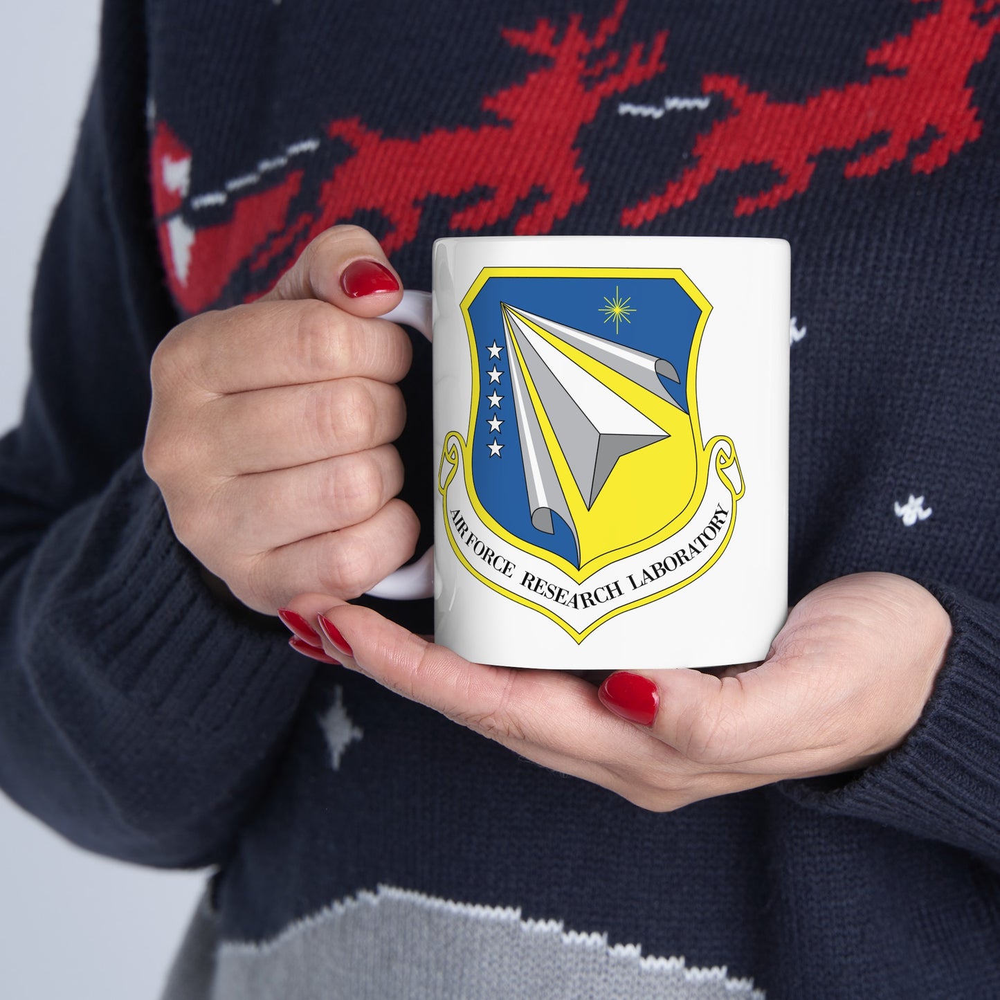Air Force Research Laboratory - Double Sided White Ceramic Coffee Mug 11oz by TheGlassyLass.com