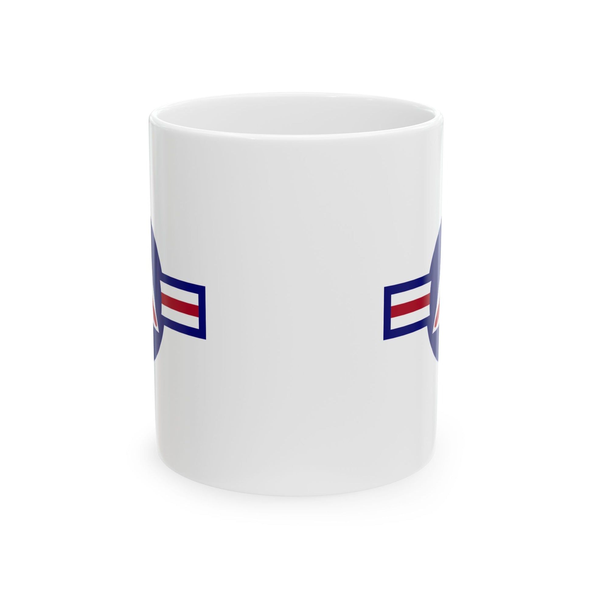 Civil Air Patrol Roundel Coffee Mug - Double Sided Print, White Ceramic, 11oz by TheGlassyLass.com