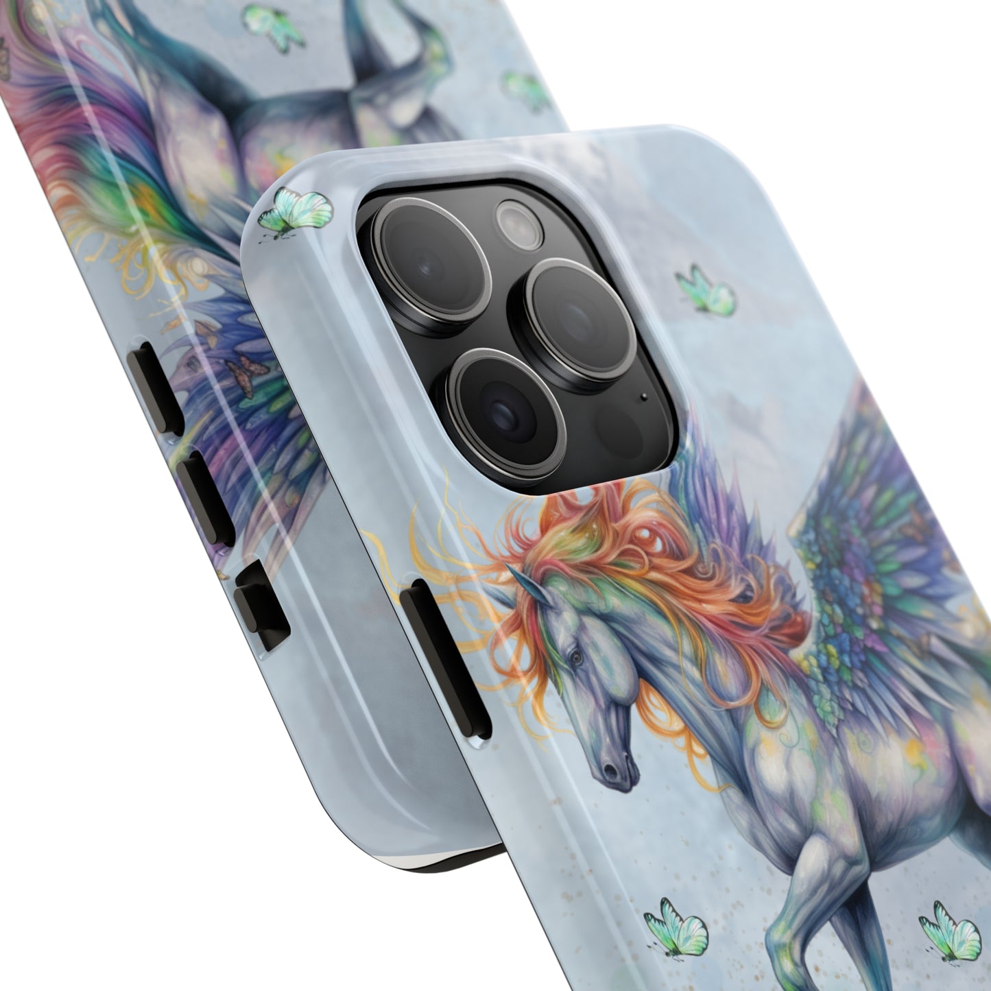 Mythical Unicorn: iPhone Tough Case Design - Wireless Charging - Superior Protection - Original Designs by TheGlassyLass.com
