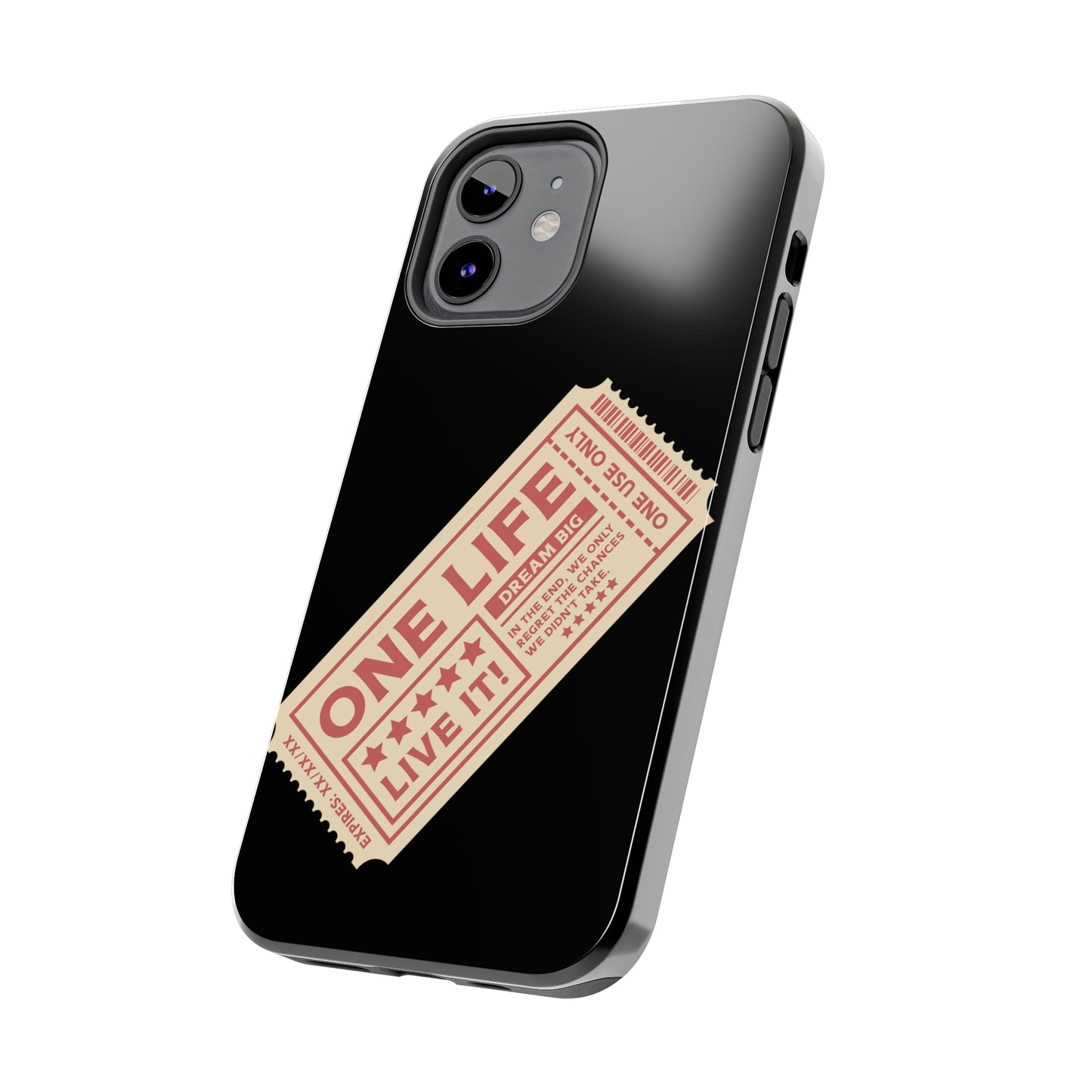 Ticket to Life: iPhone Tough Case Design - Wireless Charging - Superior Protection - Original Designs by TheGlassyLass.com