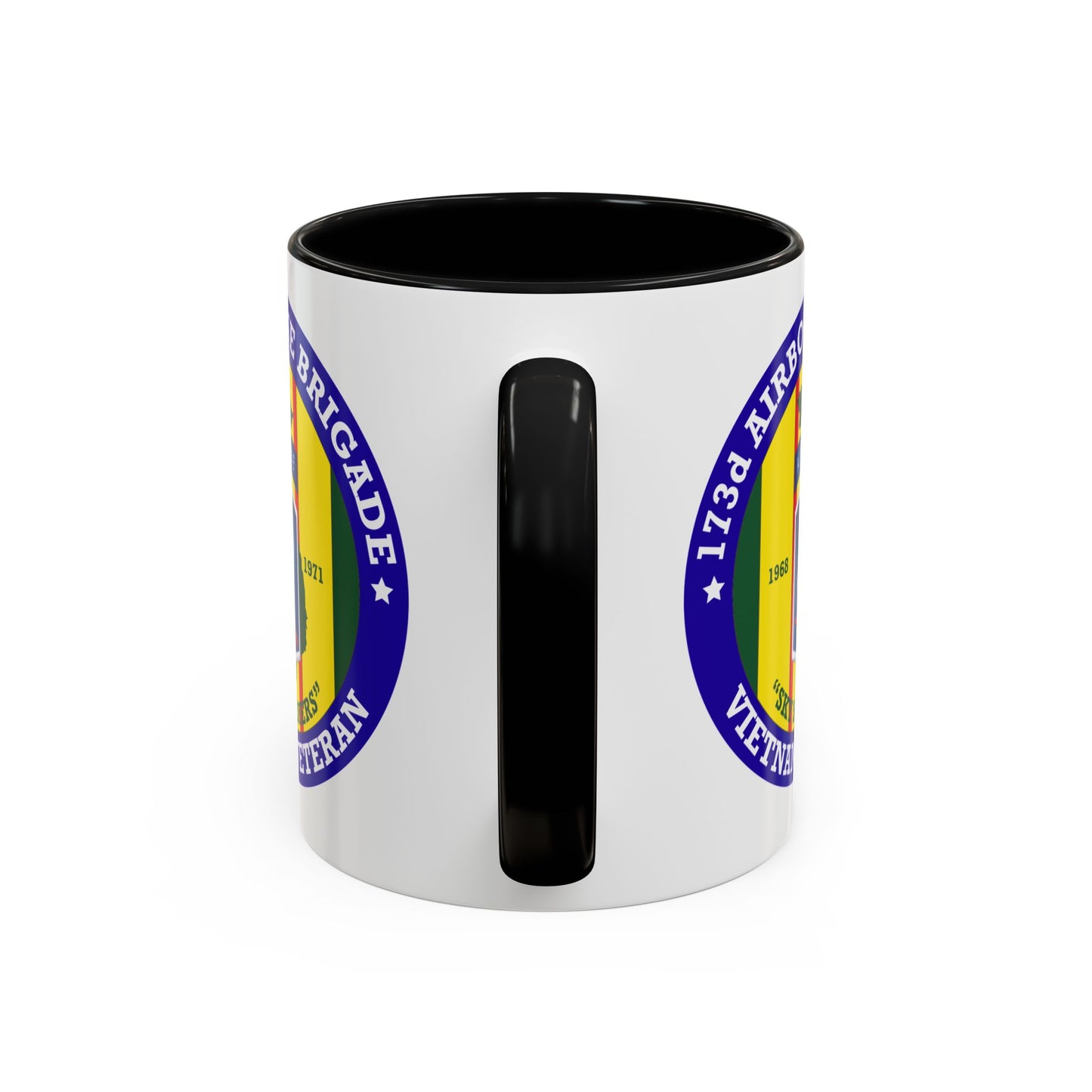 173rd Airborne Brigade Seal Coffee Mug - Double Sided Print, Black Accent White Ceramic, 11oz by TheGlassyLass.com