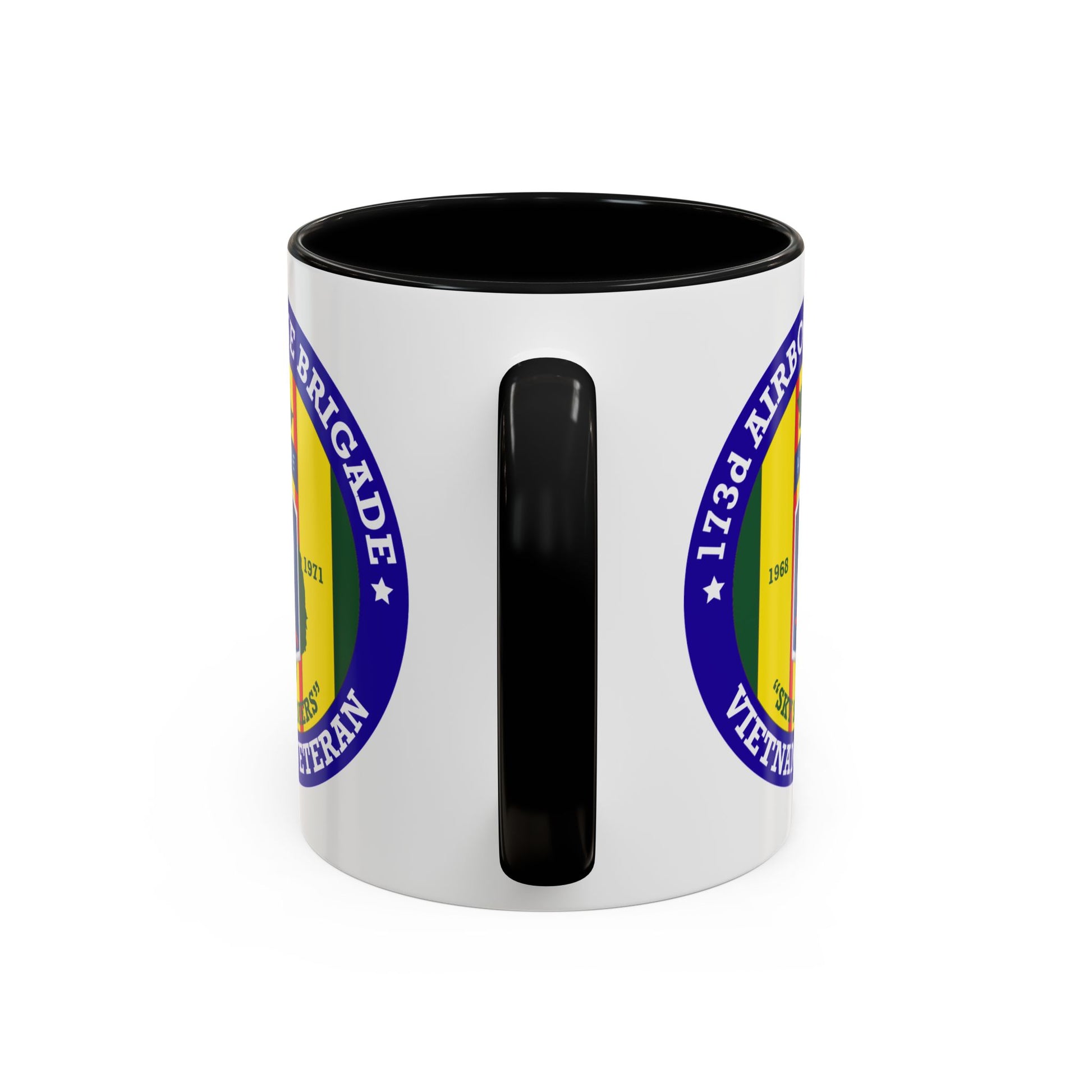 173rd Airborne Brigade Seal Coffee Mug - Double Sided Print, Black Accent White Ceramic, 11oz by TheGlassyLass.com