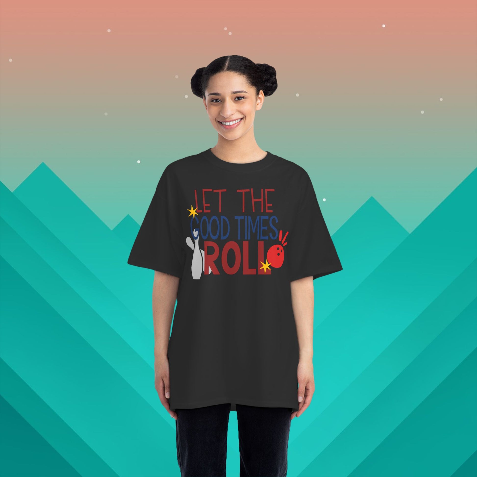 Let The Good Times Roll T-Shirt: (Hanes Beefy-T 100% Preshrunk Cotton Custom Printed by TheGlassyLass.com