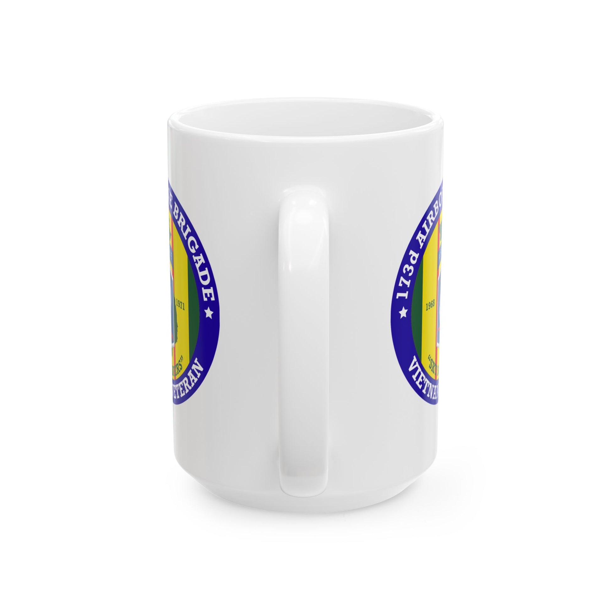 173rd Airborne Brigade Seal Coffee Mug - Double Sided Print, White Ceramic, 15oz by TheGlassyLass.com