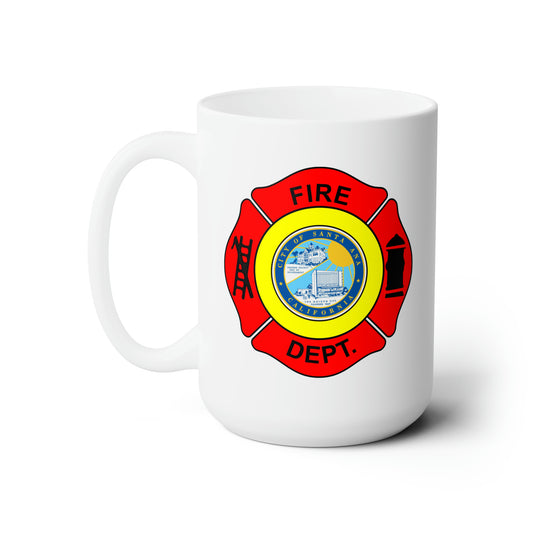 Santa Ana Fire Department Coffee Mug - Double Sided White Ceramic 15oz by TheGlassyLass.com