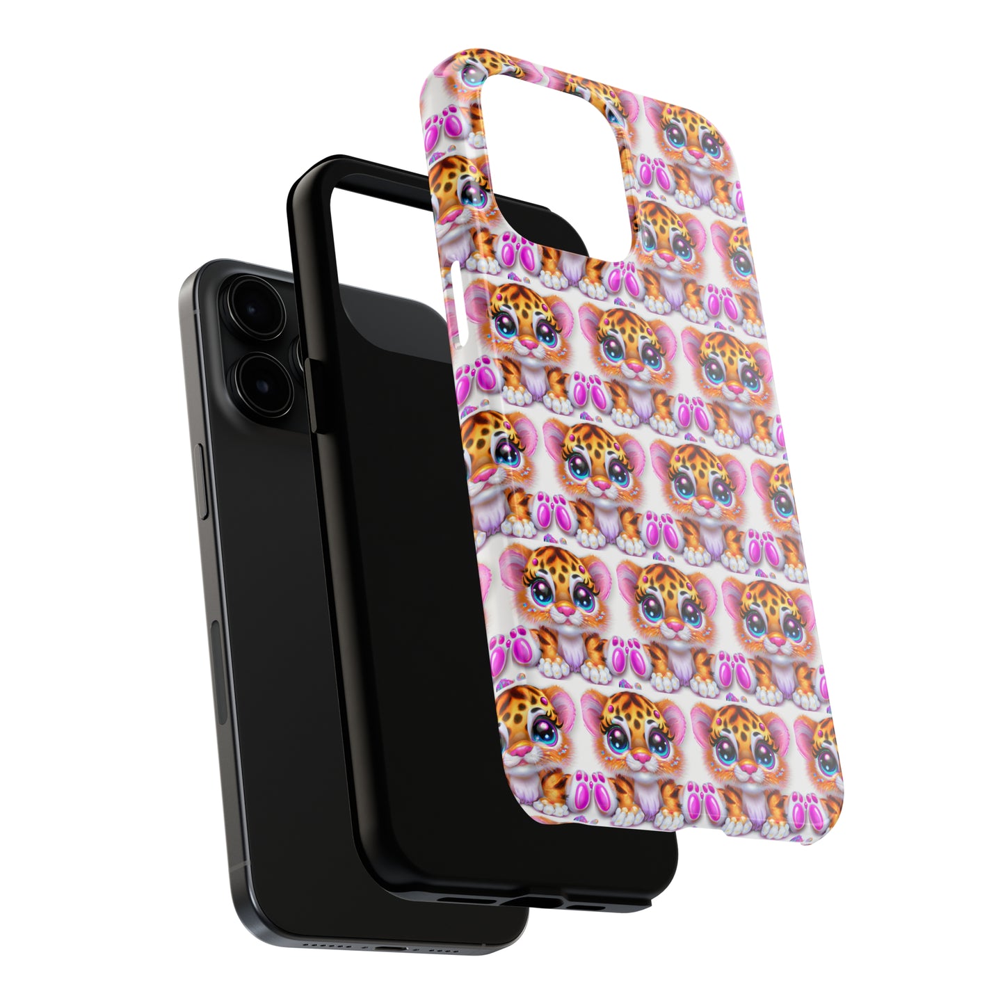 Tiger Cub: iPhone Tough Case Design - Wireless Charging - Superior Protection - Original Designs by TheGlassyLass.com