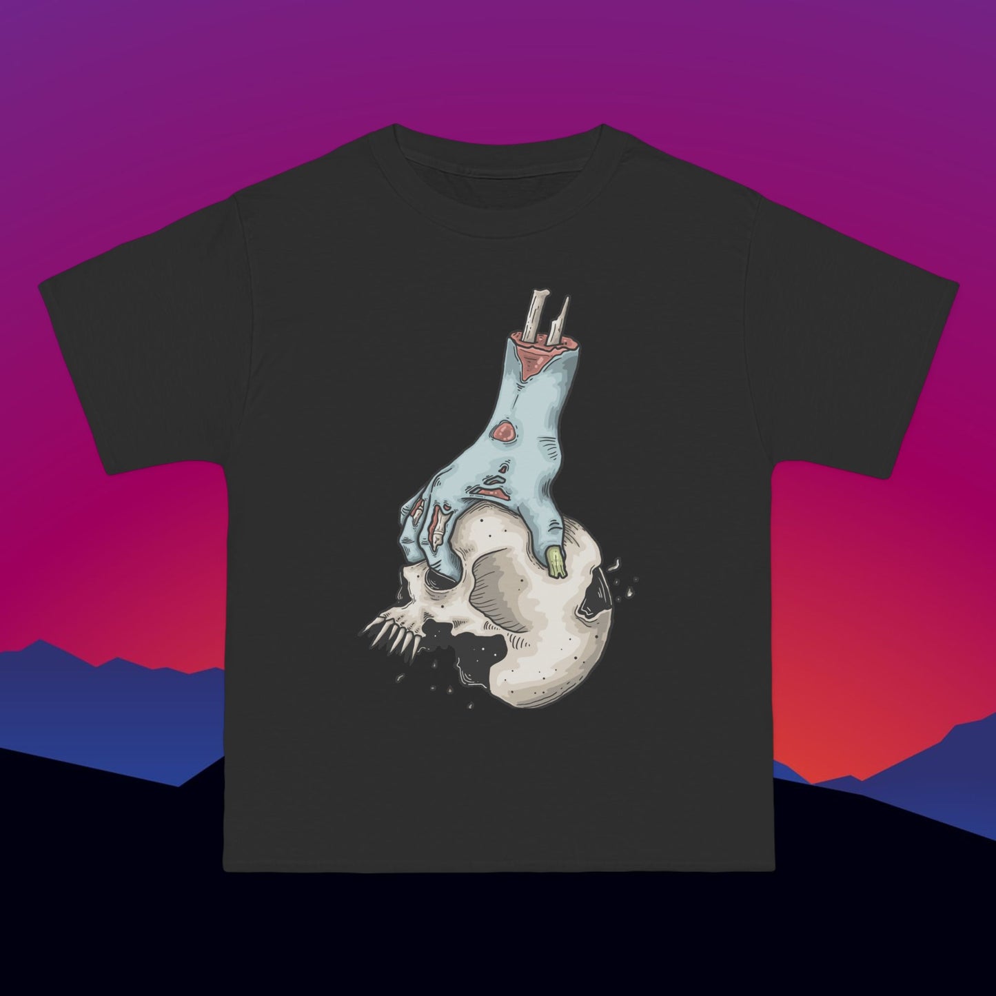 Zombie Bowling T-Shirt: (Hanes Beefy-T 100% Preshrunk Cotton Custom Printed by TheGlassyLass.com