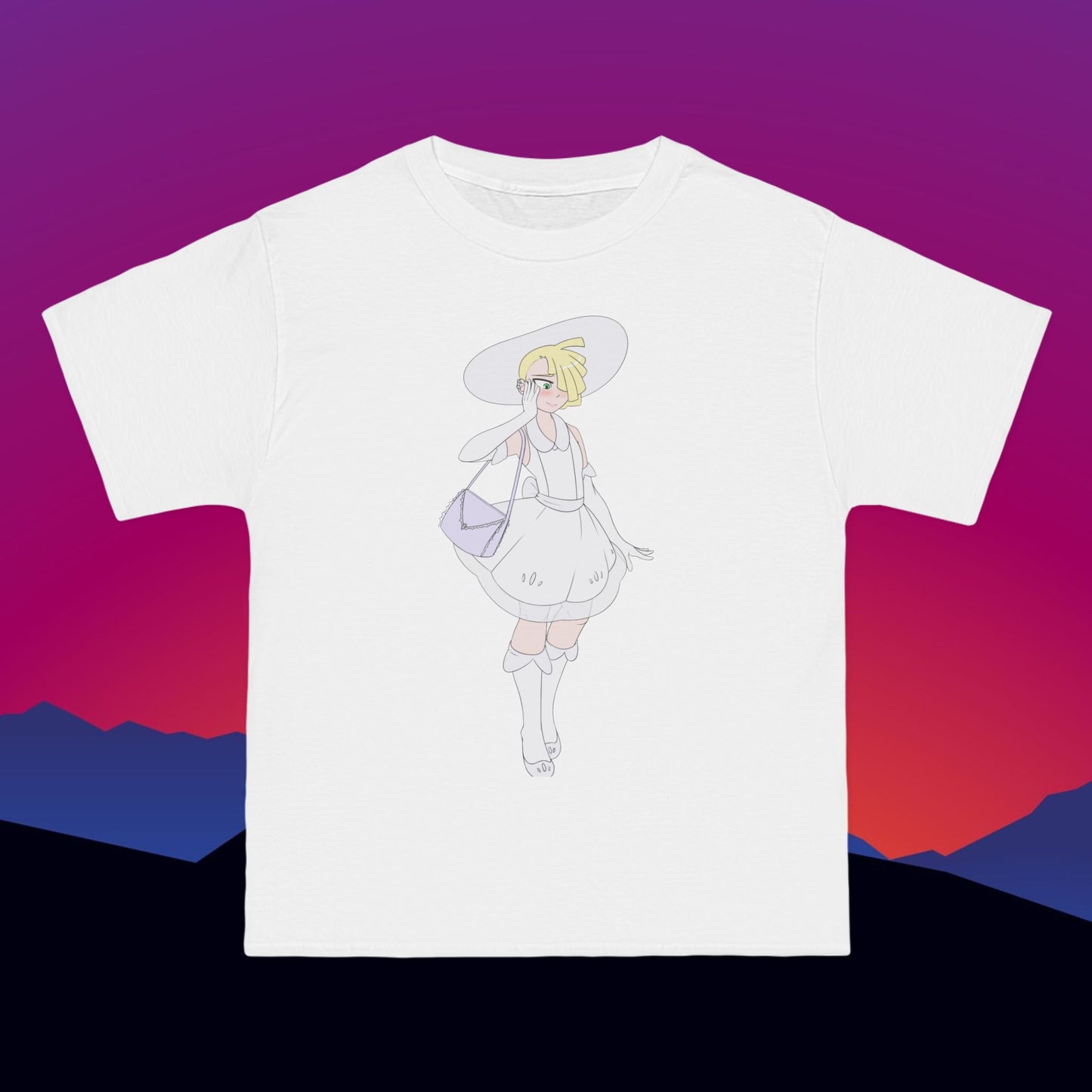 Sundress Dreams T-Shirt: (Hanes Beefy-T 100% Preshrunk Cotton) Custom Printed by TheGlassyLass.com