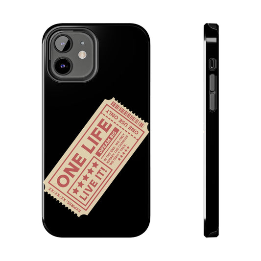 Ticket to Life: iPhone Tough Case Design - Wireless Charging - Superior Protection - Original Designs by TheGlassyLass.com