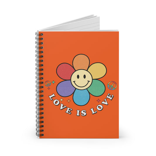 Love is Love: Spiral Notebook - Log Books - Journals - Diaries - and More Custom Printed by TheGlassyLass