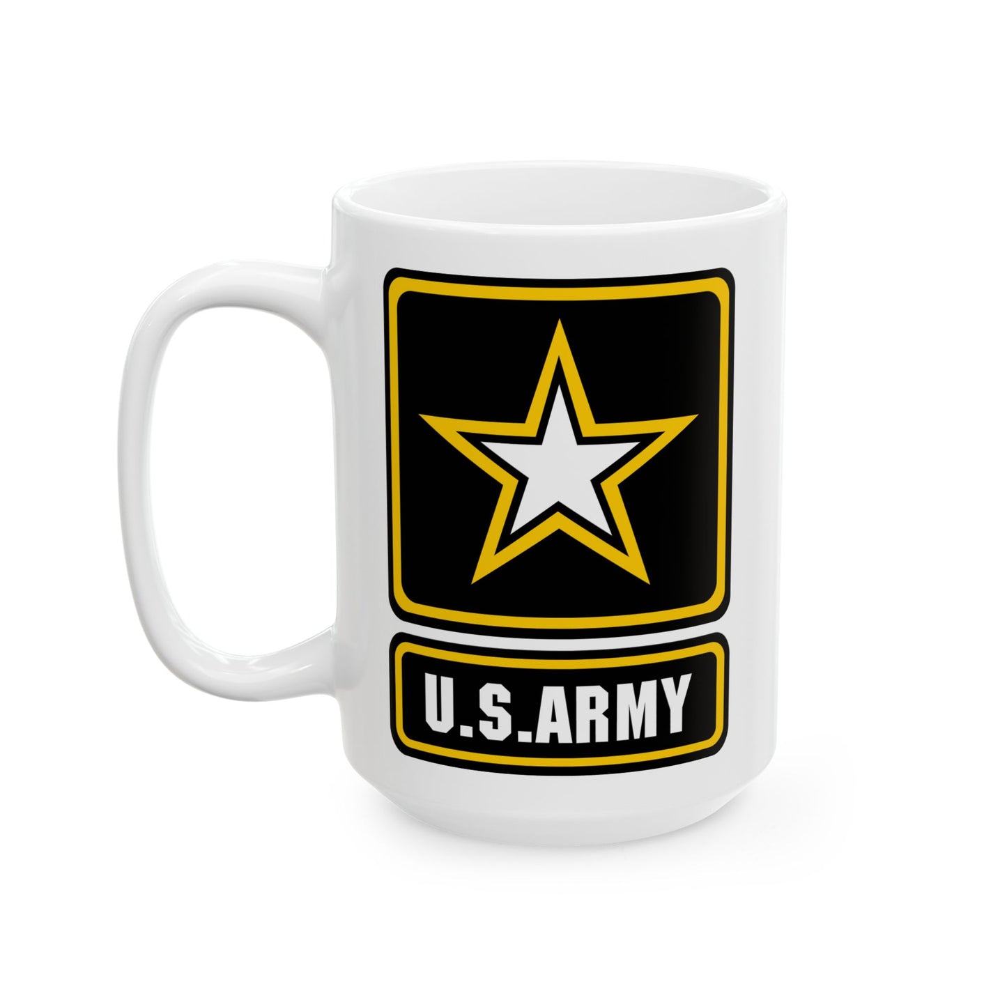 US Army Seal Coffee Mug - Double Sided Print, White Ceramic, 15oz by TheGlassyLass.com