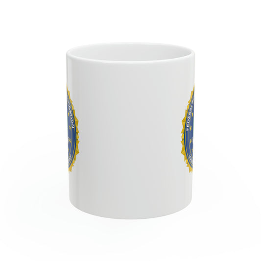 The FBI Louisville Field Office Coffee Mug - Double Sided 11oz White Ceramic by TheGlassyLass.com
