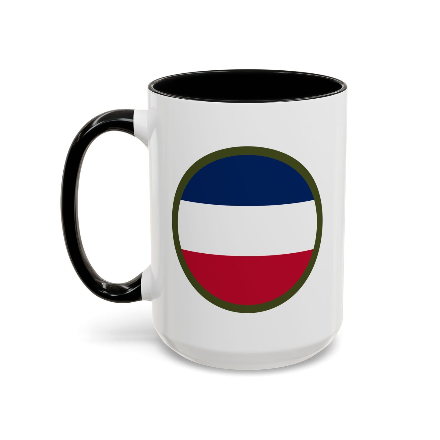 Army Forces Command (FORSCOM) Insignia Coffee Mug - Double Sided Black Accent Ceramic 15oz - by TheGlassyLass.com
