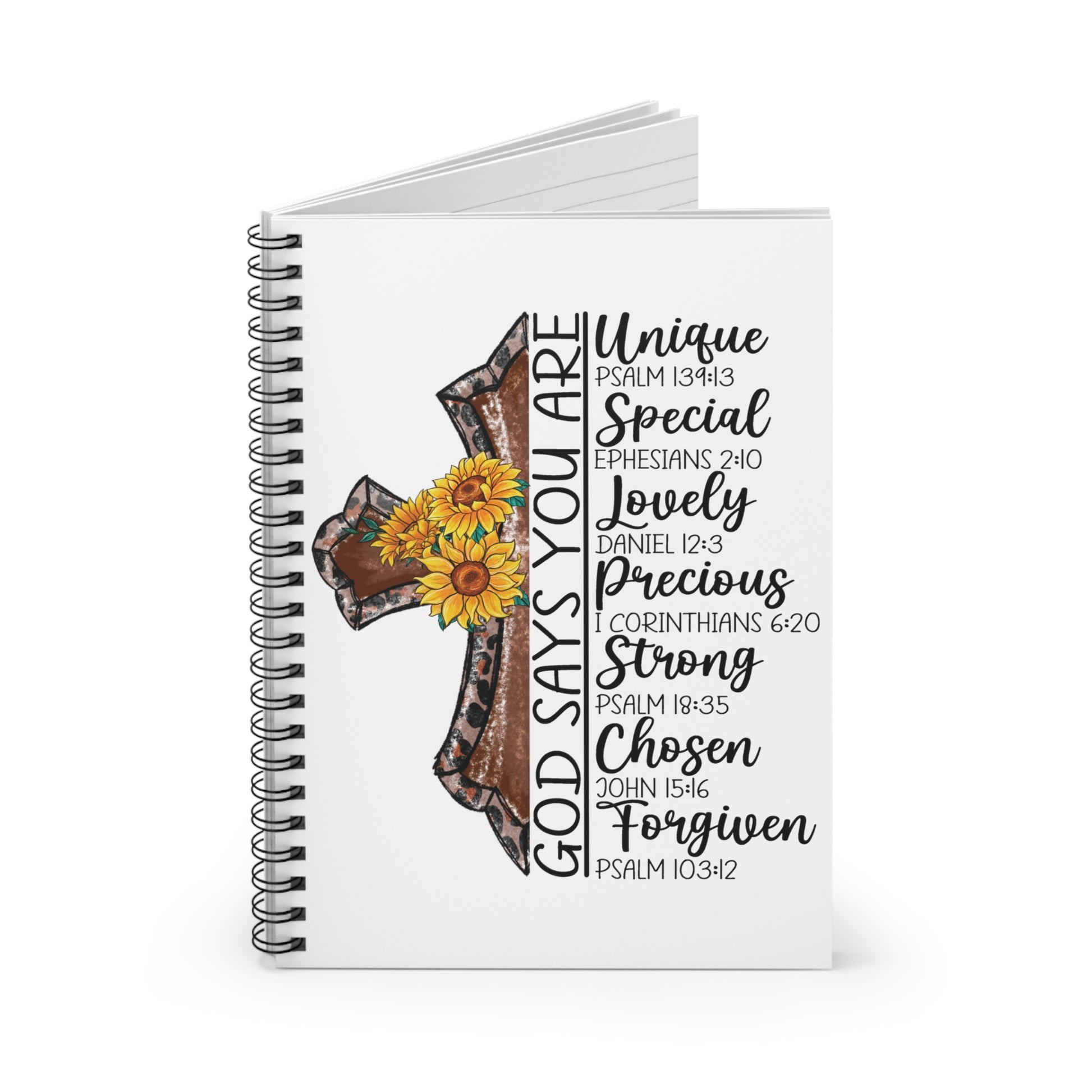God Says: Spiral Notebook - Log Books - Journals - Diaries - and More Custom Printed by TheGlassyLass