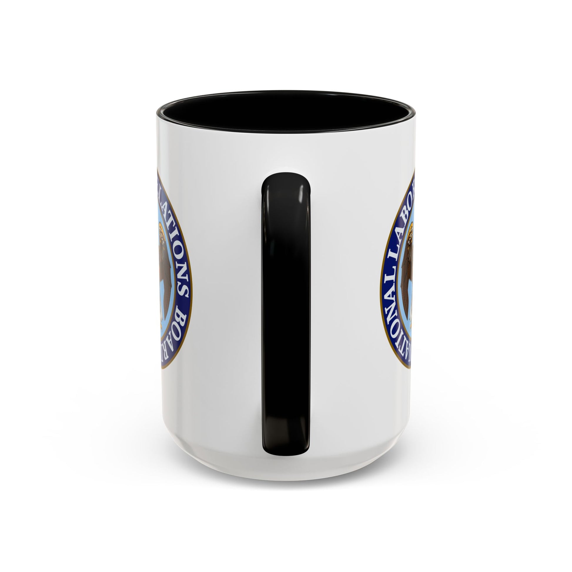 National Labor Relations Board Coffee Mug - Double Sided Print, Black Accent White Ceramic, 15oz by TheGlassyLass.com