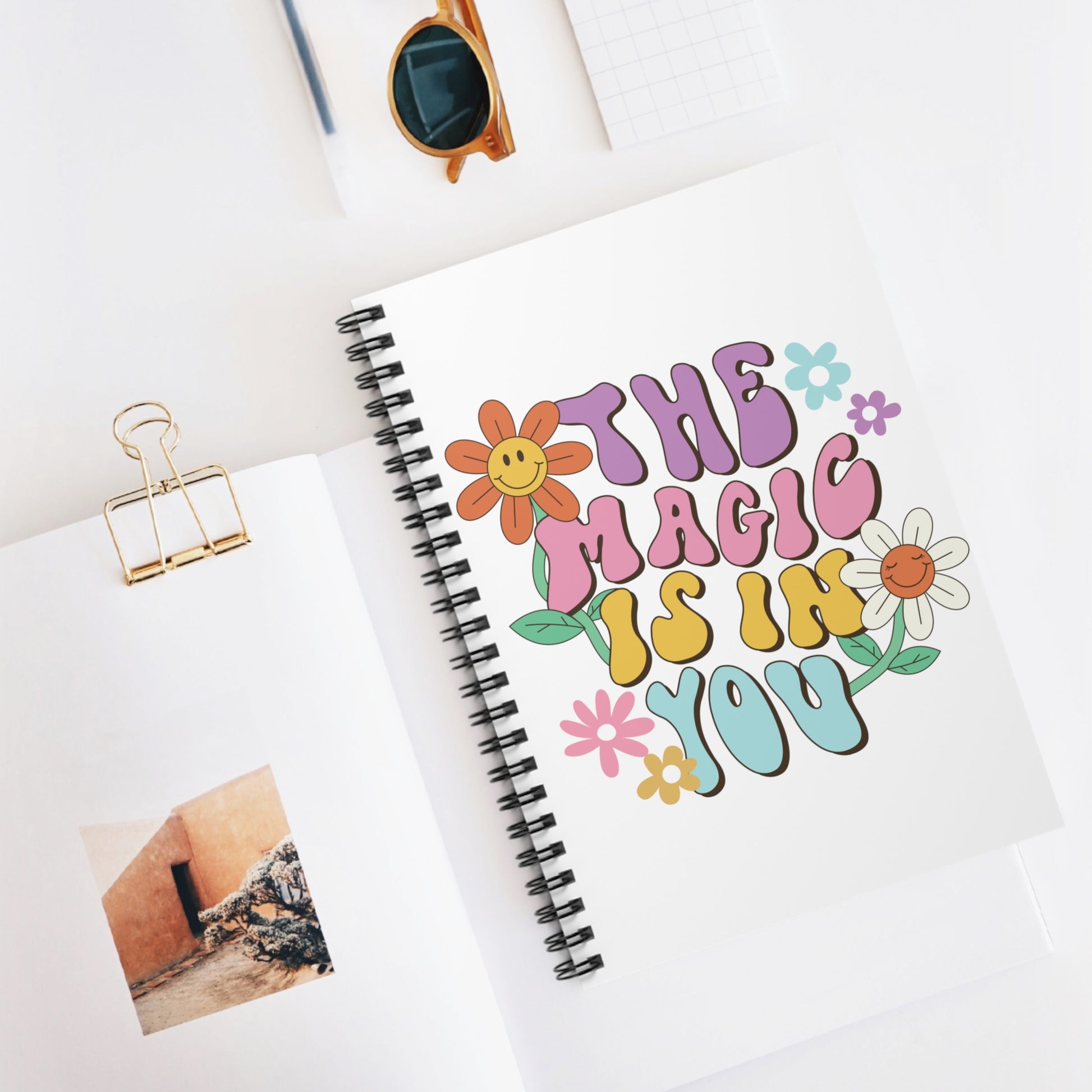 The Magic is in You: Spiral Notebook - Log Books - Journals - Diaries - and More Custom Printed by TheGlassyLass