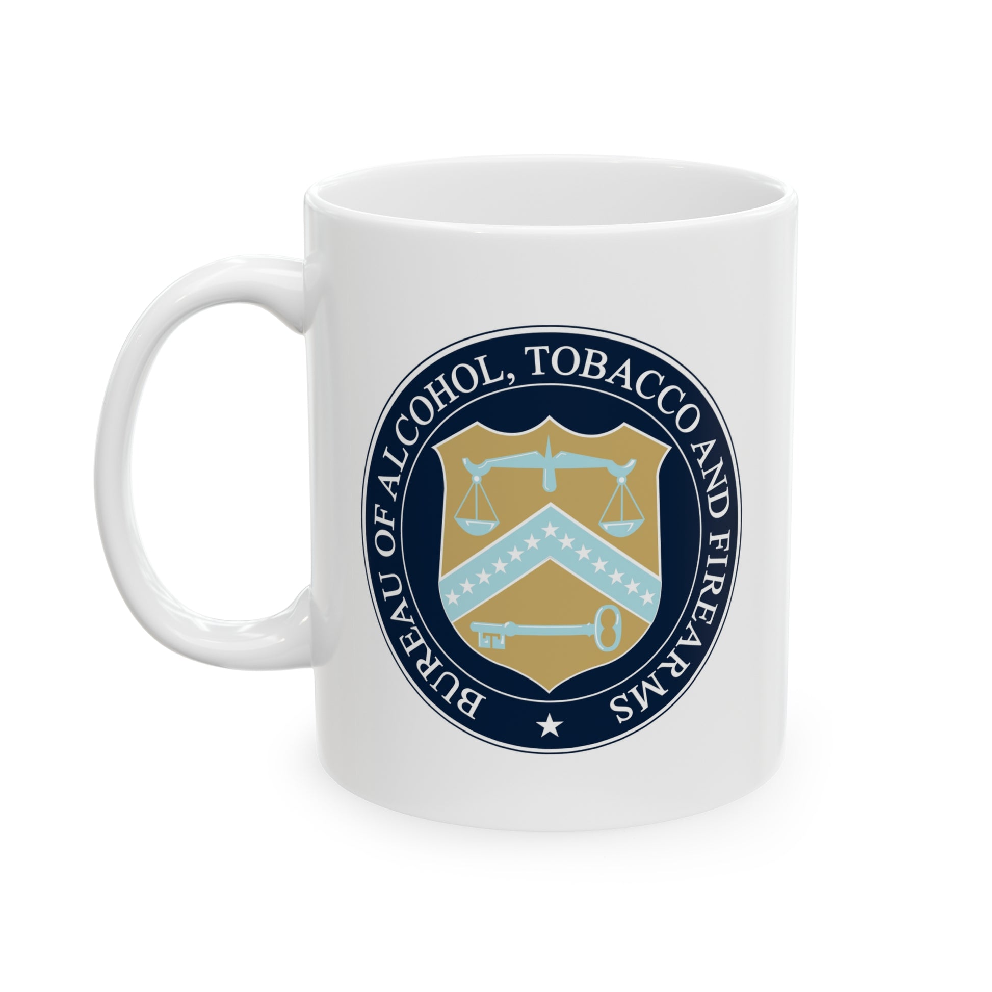 US ATF Seal Coffee Mug - Double Sided White Ceramic 11oz by TheGlassyLass.com