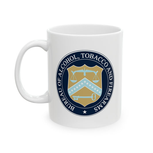 US ATF Seal Coffee Mug - Double Sided White Ceramic 11oz by TheGlassyLass.com