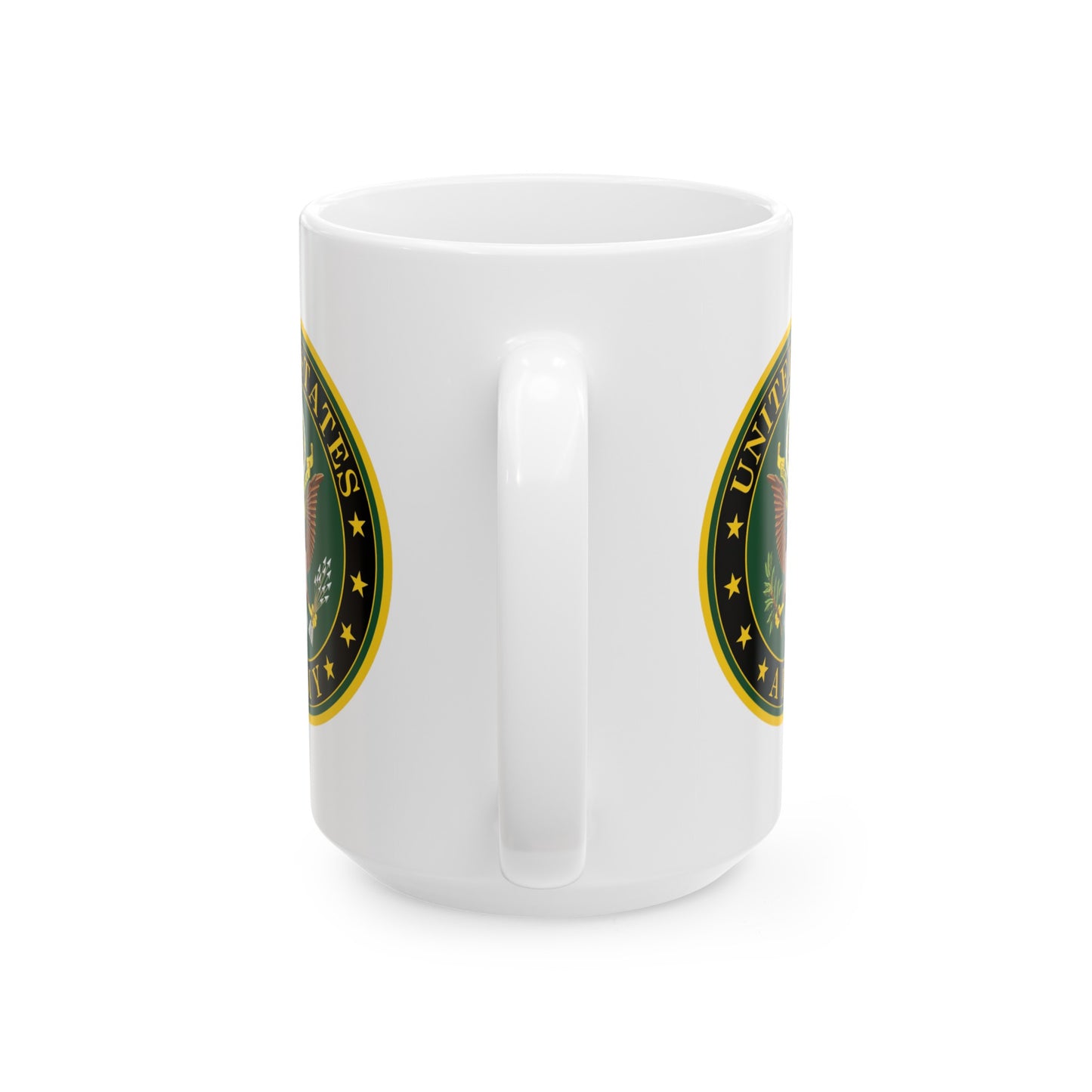 United States Army Seal Coffee Mug - Double Sided White Ceramic 15oz by TheGlassyLass.com
