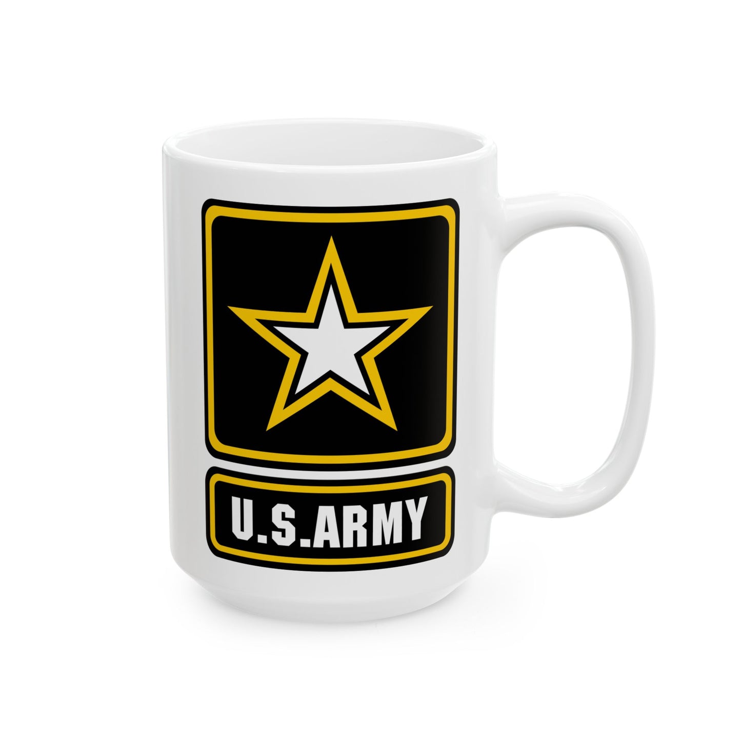 US Army Seal Coffee Mug - Double Sided Print, White Ceramic, 15oz by TheGlassyLass.com