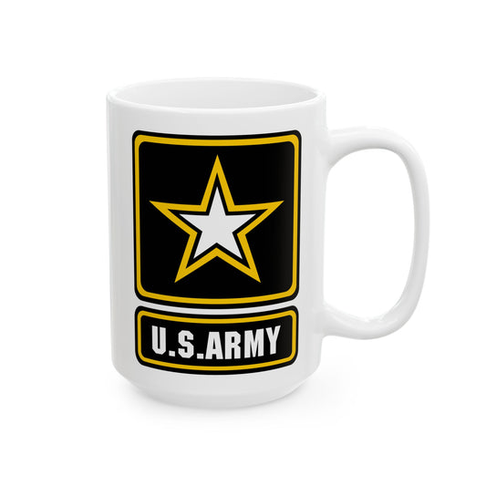 US Army Seal Coffee Mug - Double Sided Print, White Ceramic, 15oz by TheGlassyLass.com