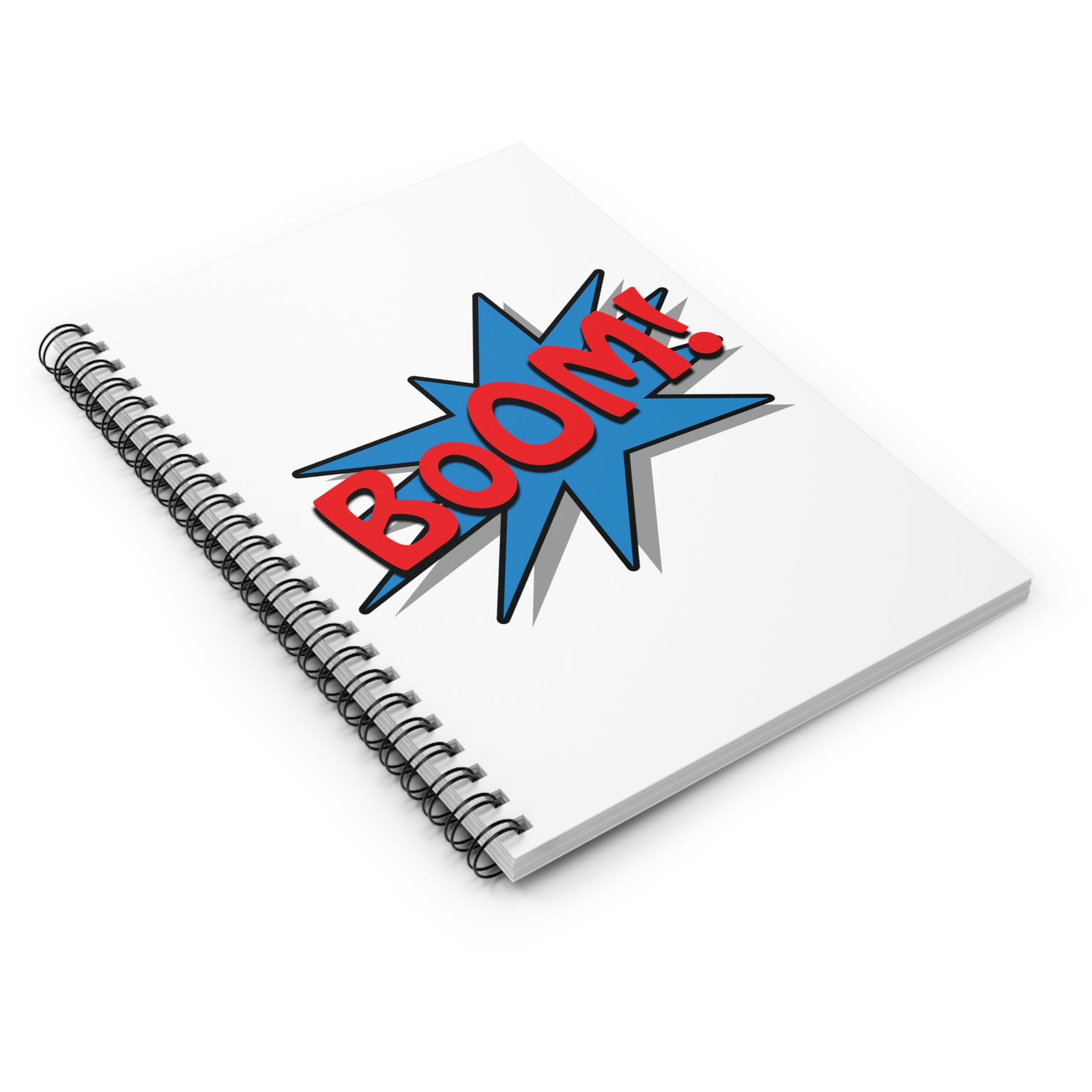 Superhero BOOM: Spiral Notebook - Log Books - Journals - Diaries - and More Custom Printed by TheGlassyLass