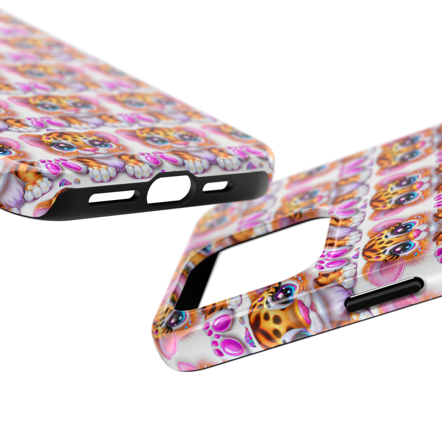 Tiger Cub: iPhone Tough Case Design - Wireless Charging - Superior Protection - Original Designs by TheGlassyLass.com