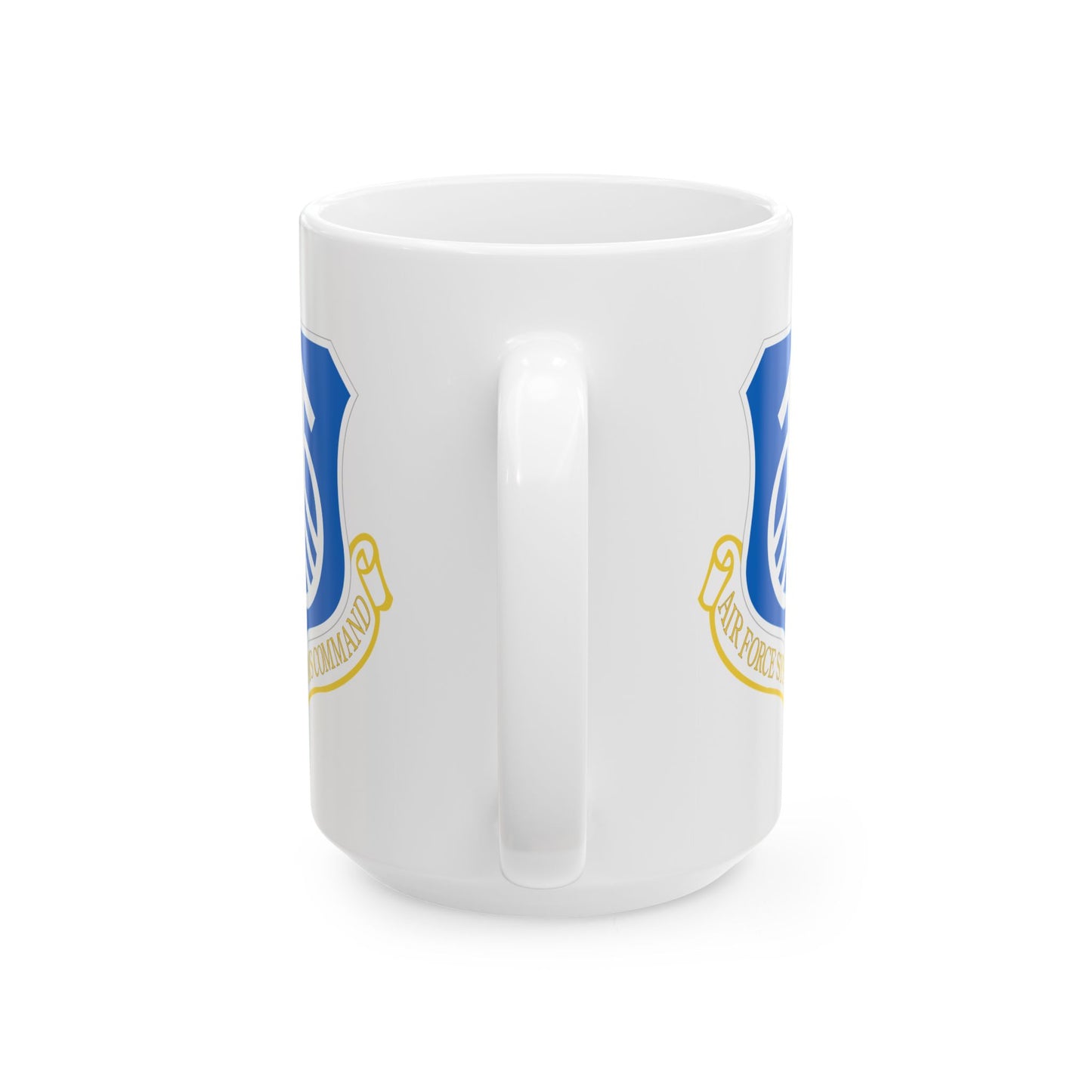 US Air Force Systems Command Seal Coffee Mug - Double Sided Print, White Ceramic, 15oz by TheGlassyLass.com
