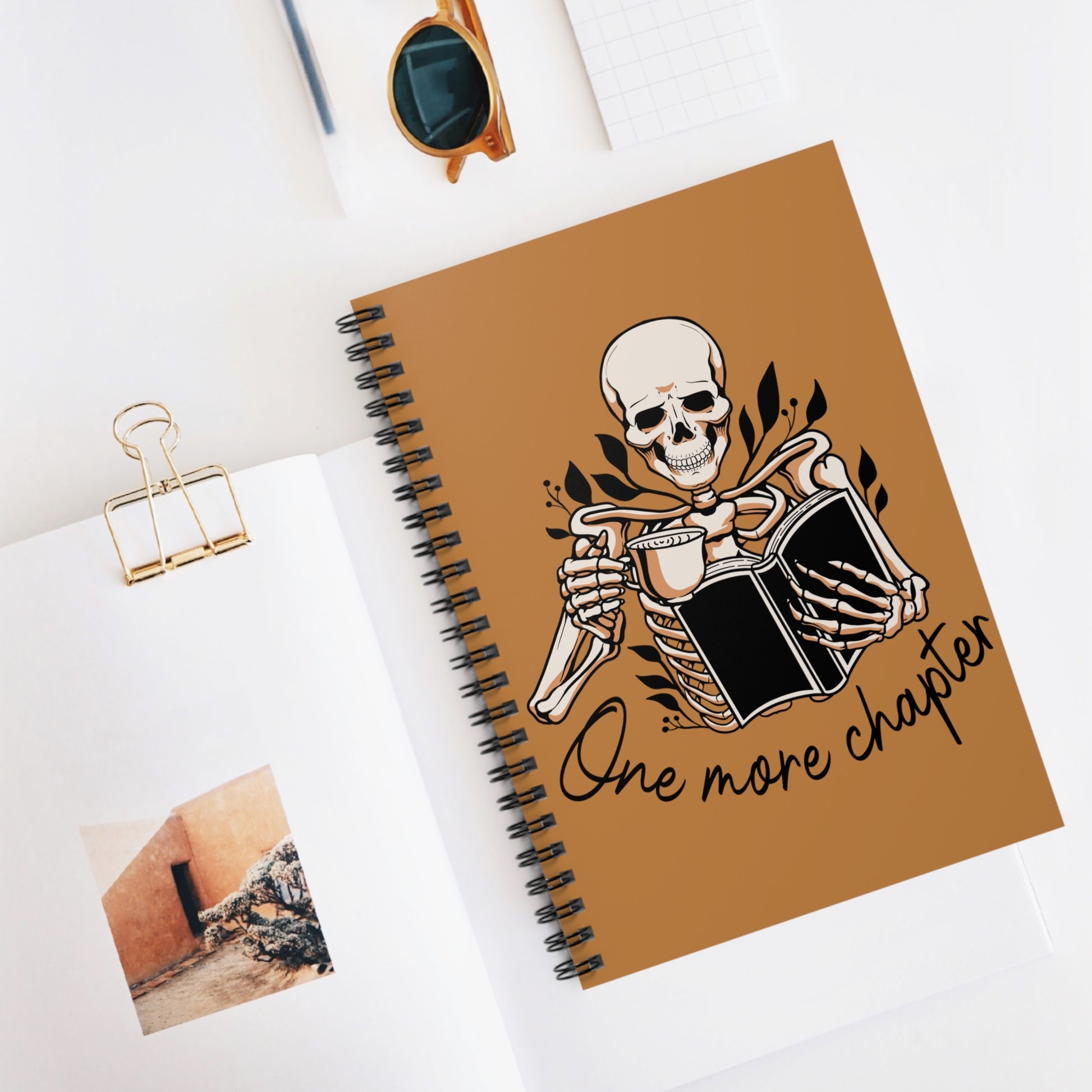 One More Chapter: Spiral Notebook - Log Books - Journals - Diaries - and More Custom Printed by TheGlassyLass