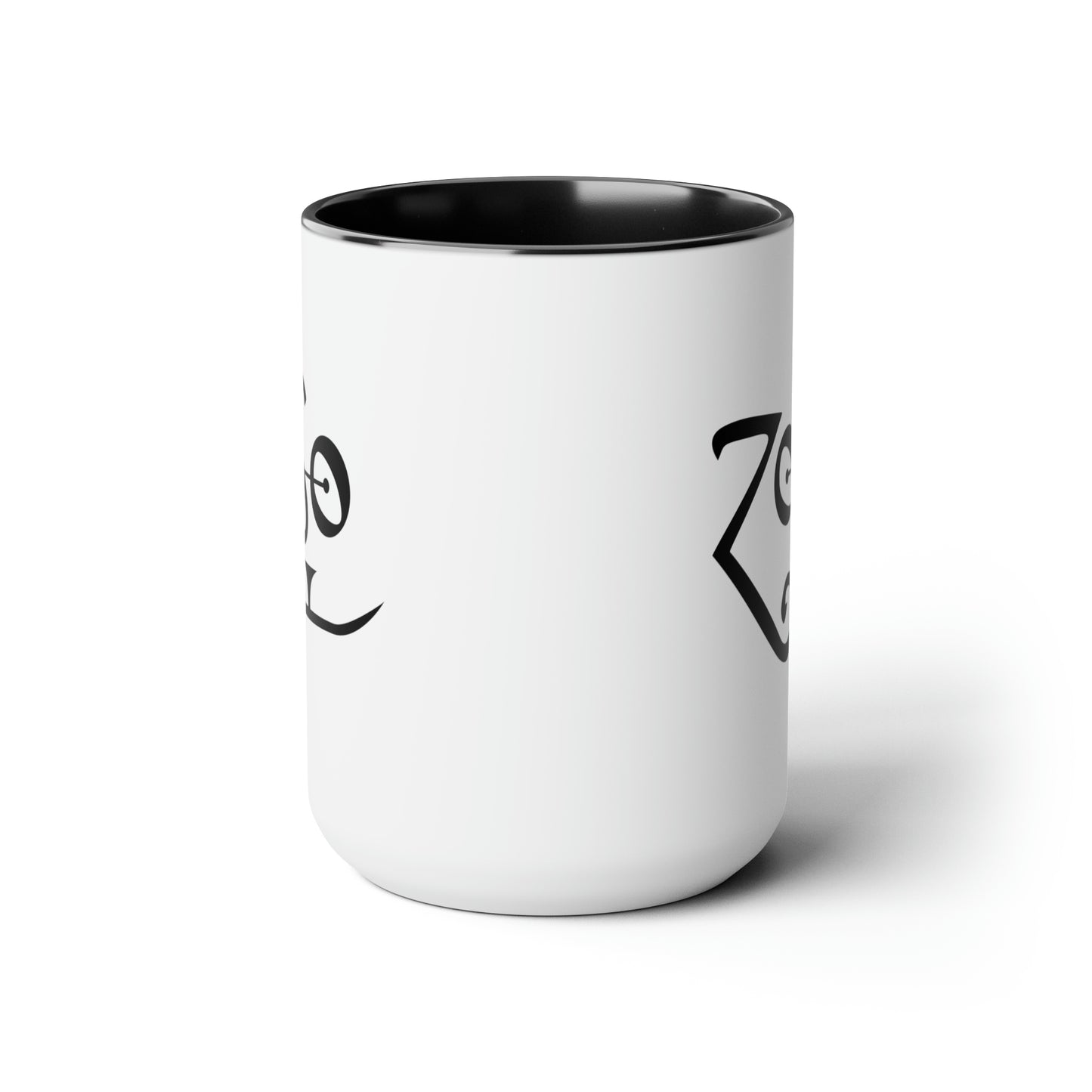 Jimmy Page ZOSO Led Zeppelin IV Coffee Mug - Double Sided Black Accent White Ceramic 15oz by TheGlassyLass