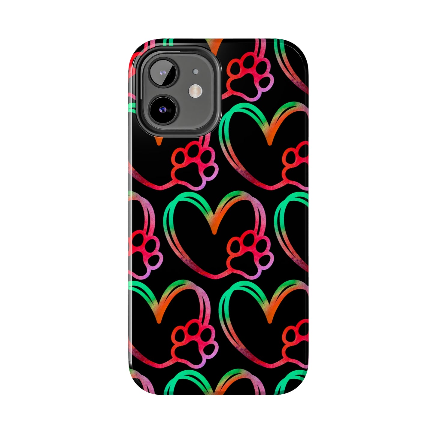 Paw Heart: iPhone Tough Case Design - Wireless Charging - Superior Protection - Original Graphics by TheGlassyLass.com