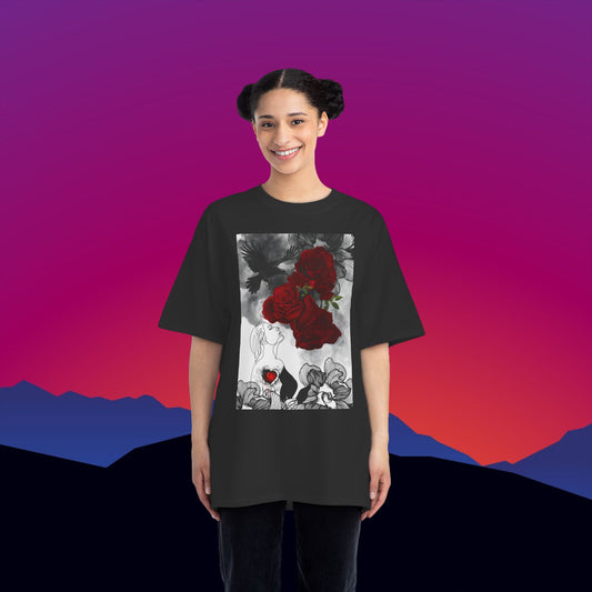 Wounded Heart T-Shirt: (Hanes Beefy-T 100% Preshrunk Cotton Custom Printed by TheGlassyLass.com
