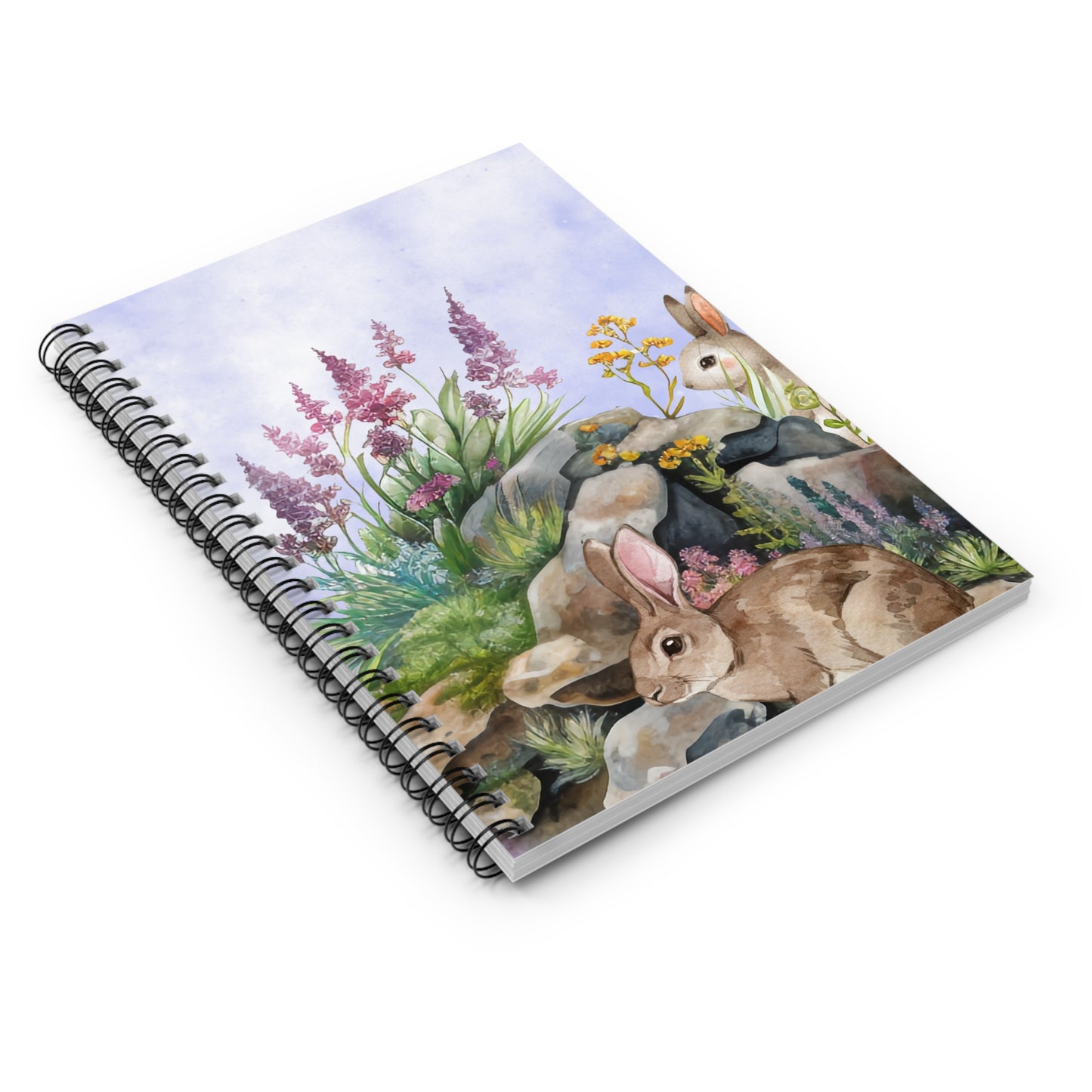 Mr & Mrs Bunny: Spiral Notebook - Log Books - Journals - Diaries - and More Custom Printed by TheGlassyLass.com