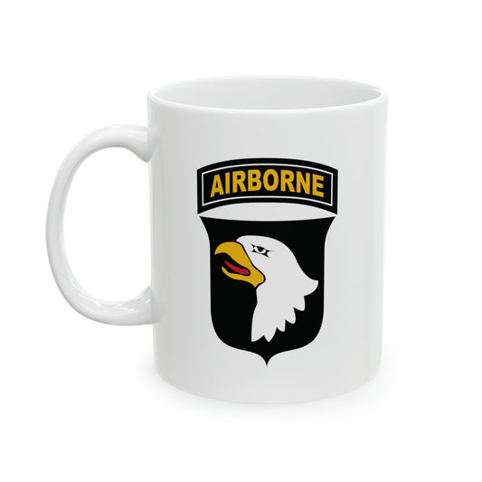 US Army Airborne Coffee Mugs - Double Sided White Ceramic 11oz by TheGlassyLass.com
