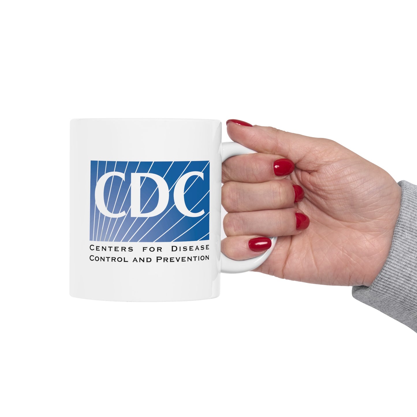 CDC Coffee Mug - Double Sided White Ceramic 11oz by TheGlassyLass.com