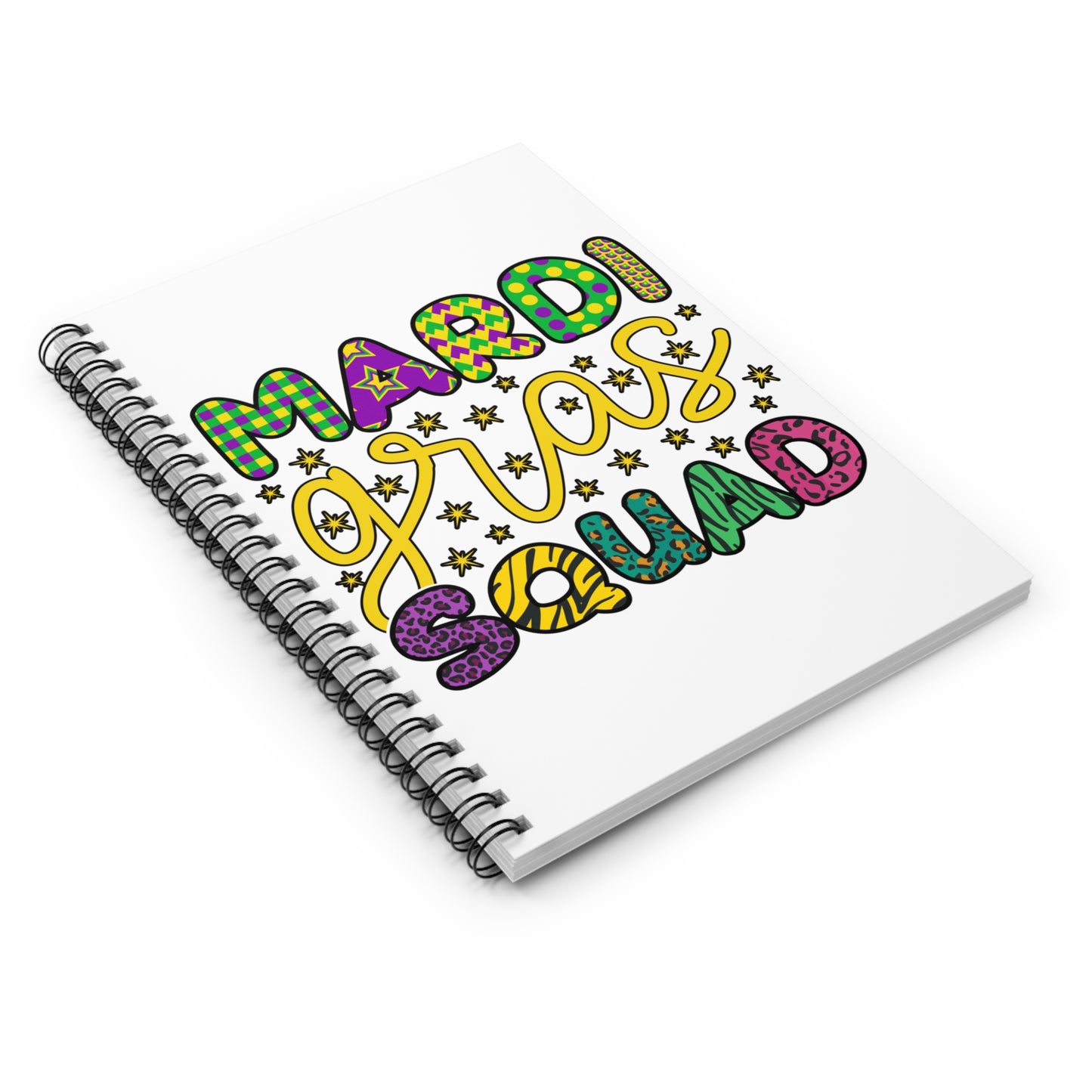 Mardi Gras Squad: Spiral Notebook - Log Books - Journals - Diaries - and More Custom Printed by TheGlassyLass