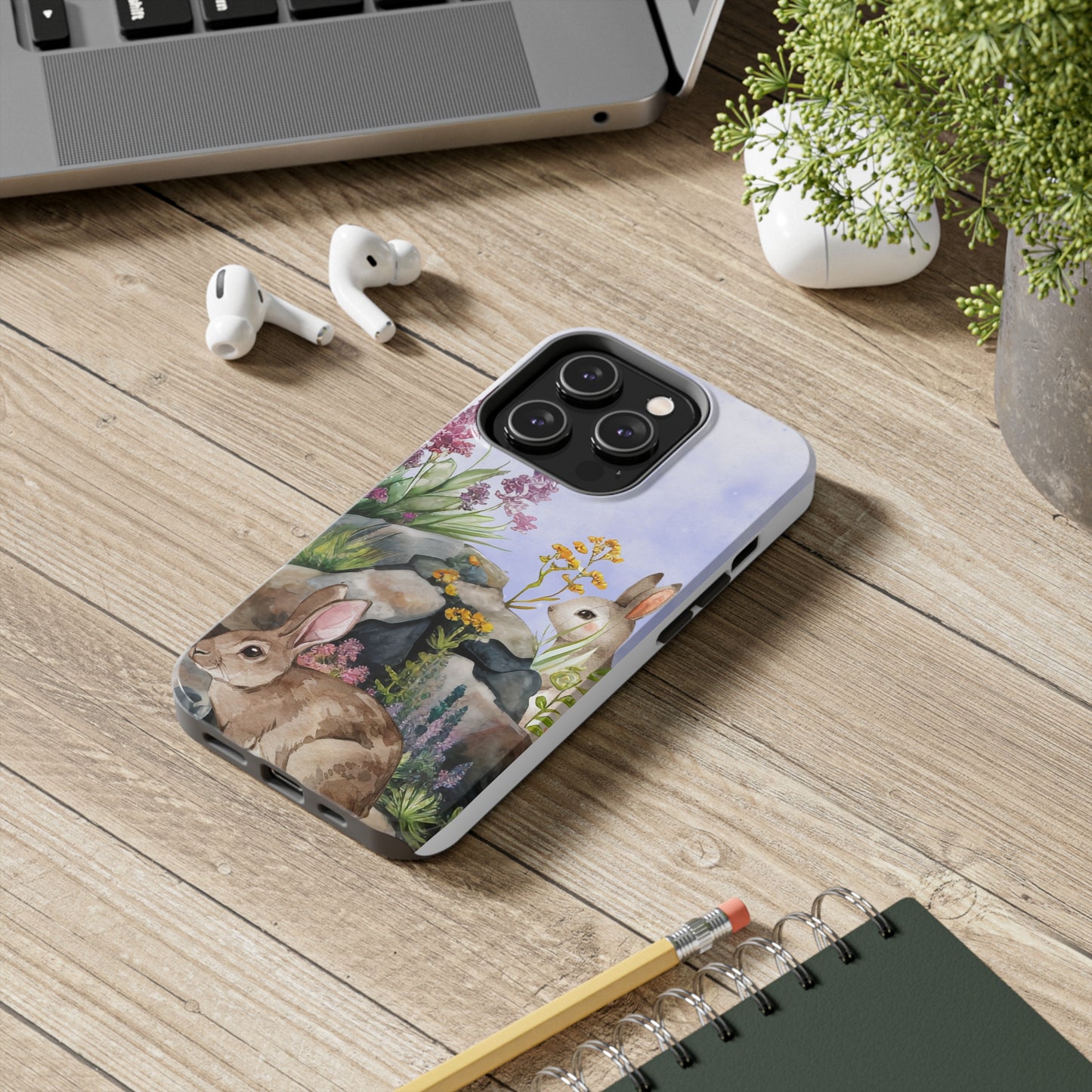 Mr & Mrs Bunny: iPhone Tough Case Design - Wireless Charging - Superior Protection - Original Designs by TheGlassyLass.com