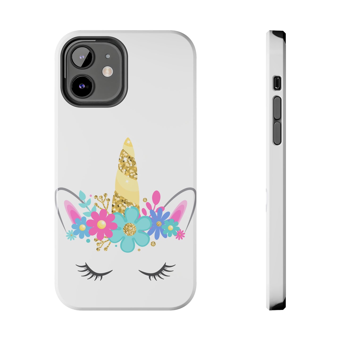 Unicorn Mask: iPhone Tough Case Design - Wireless Charging - Superior Protection - Original Designs by TheGlassyLass.com