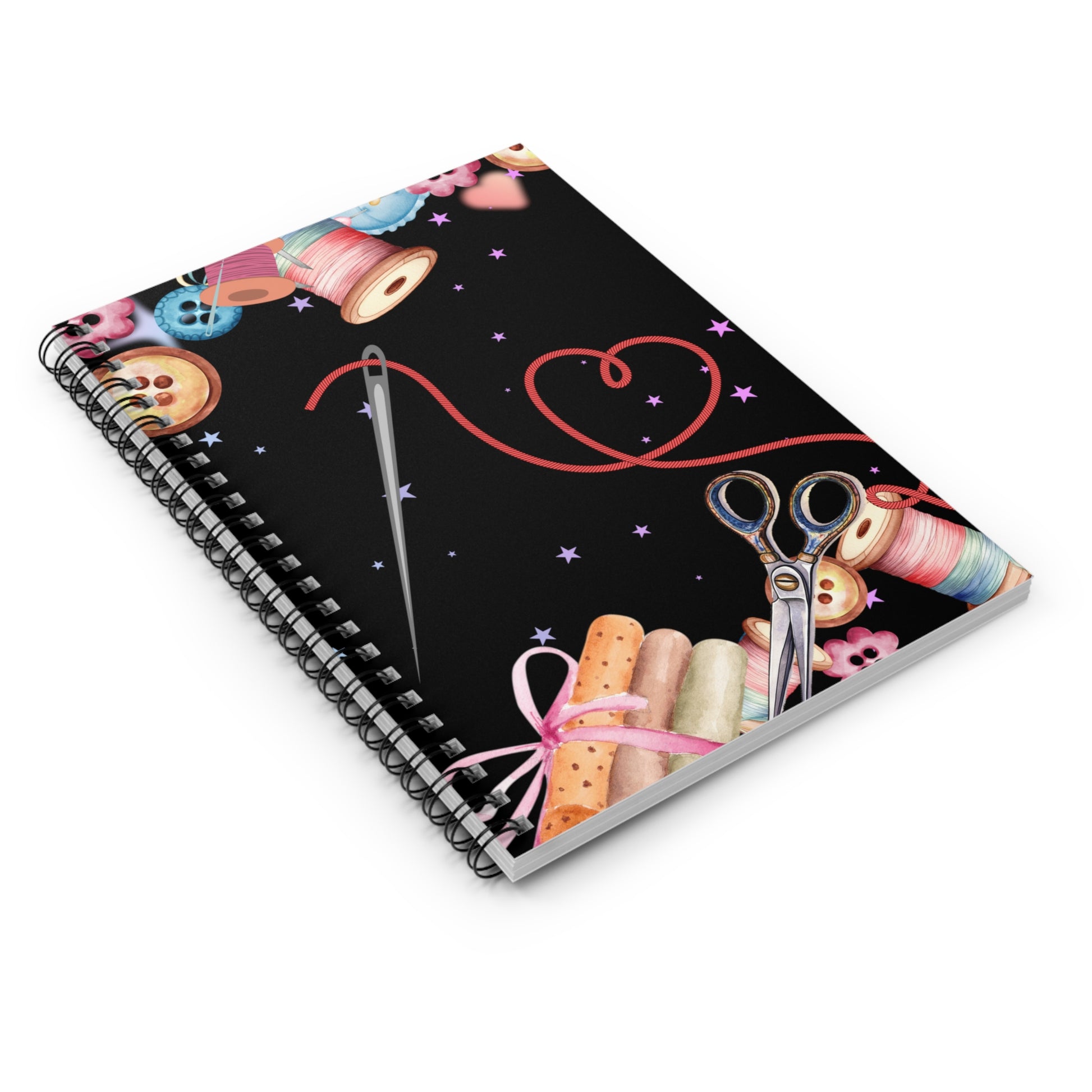 A Stitch in Time: Spiral Notebook - Log Books - Journals - Diaries - and More Custom Printed by TheGlassyLass