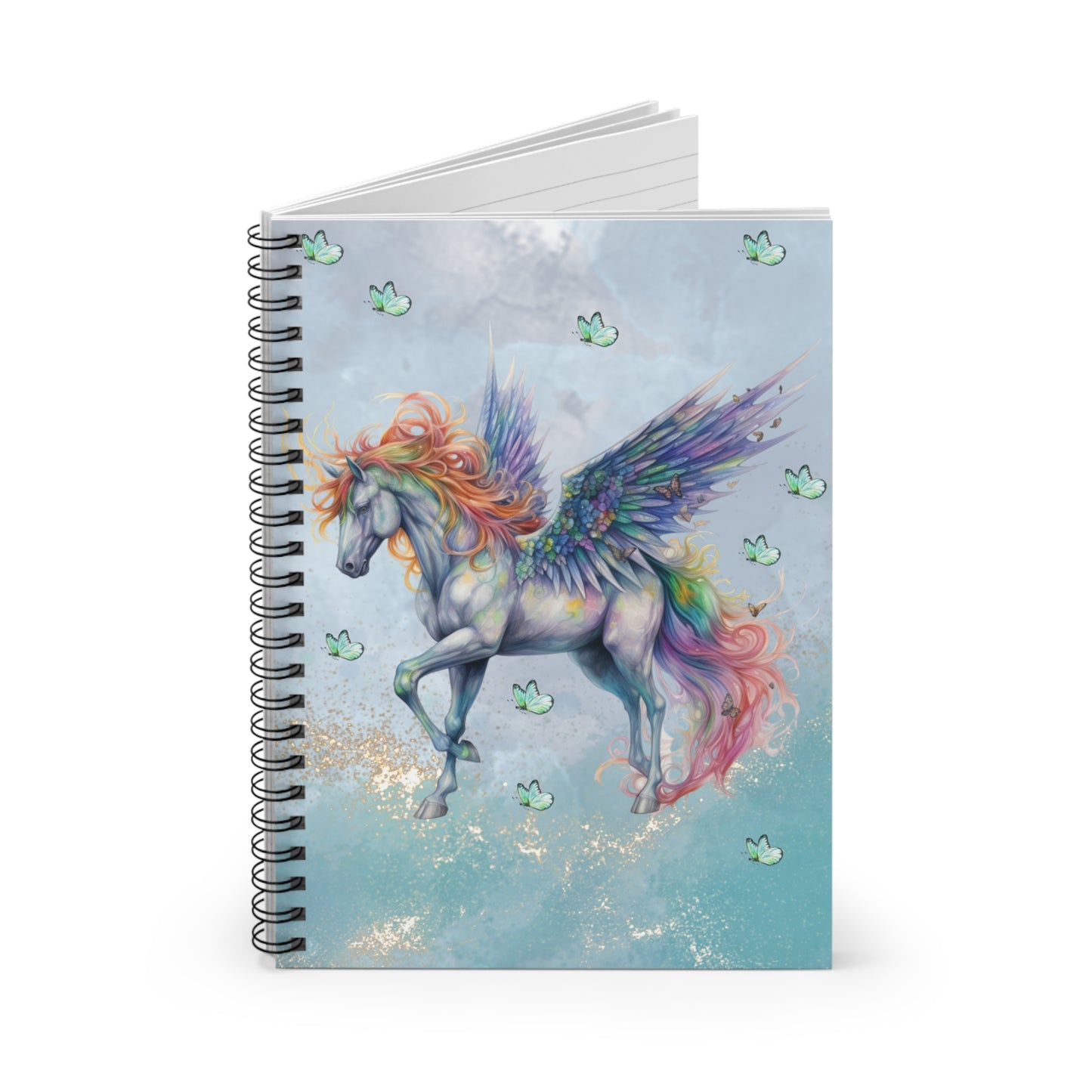 Unicorn Wings: Spiral Notebook - Log Books - Journals - Diaries - and More Custom Printed by TheGlassyLass.com