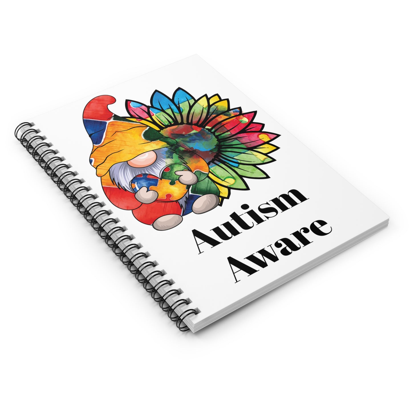Autism Aware: Spiral Notebook - Log Books - Journals - Diaries - and More Custom Printed by TheGlassyLass