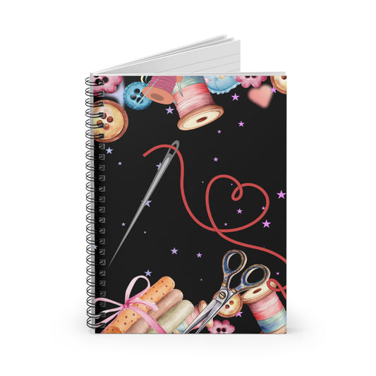 A Stitch in Time: Spiral Notebook - Log Books - Journals - Diaries - and More Custom Printed by TheGlassyLass