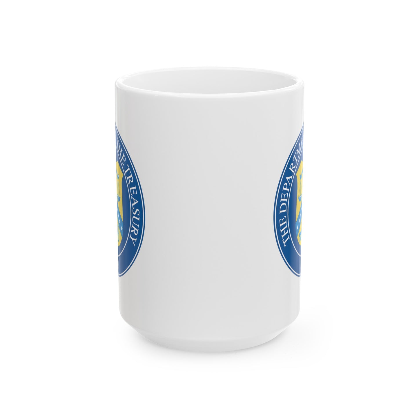 US Treasury Department Coffee Mug - Double Sided White Ceramic 15oz by TheGlassyLass.com