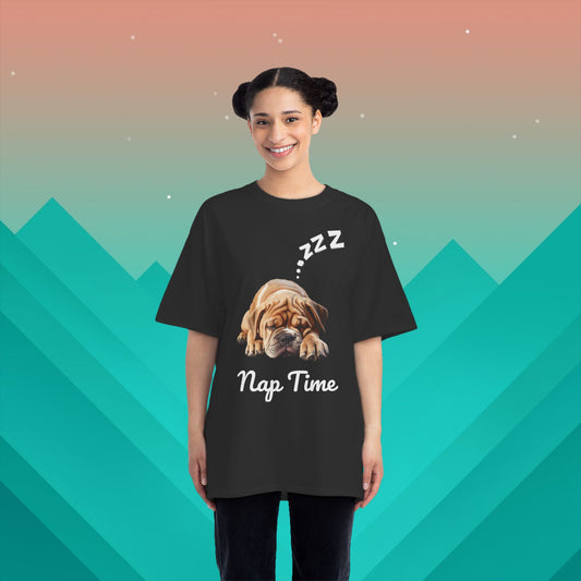 Nap Time Shar Pei T-Shirt: (Hanes Beefy-T 100% Preshrunk Cotton Custom Printed by TheGlassyLass.com