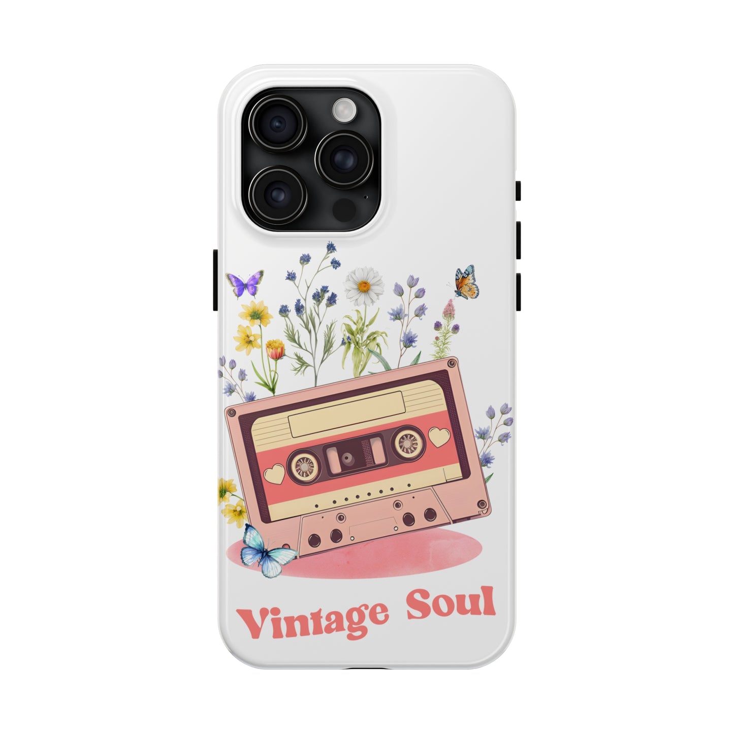 Vintage Soul: iPhone Tough Case Design - Wireless Charging - Superior Protection - Original Designs by TheGlassyLass.com